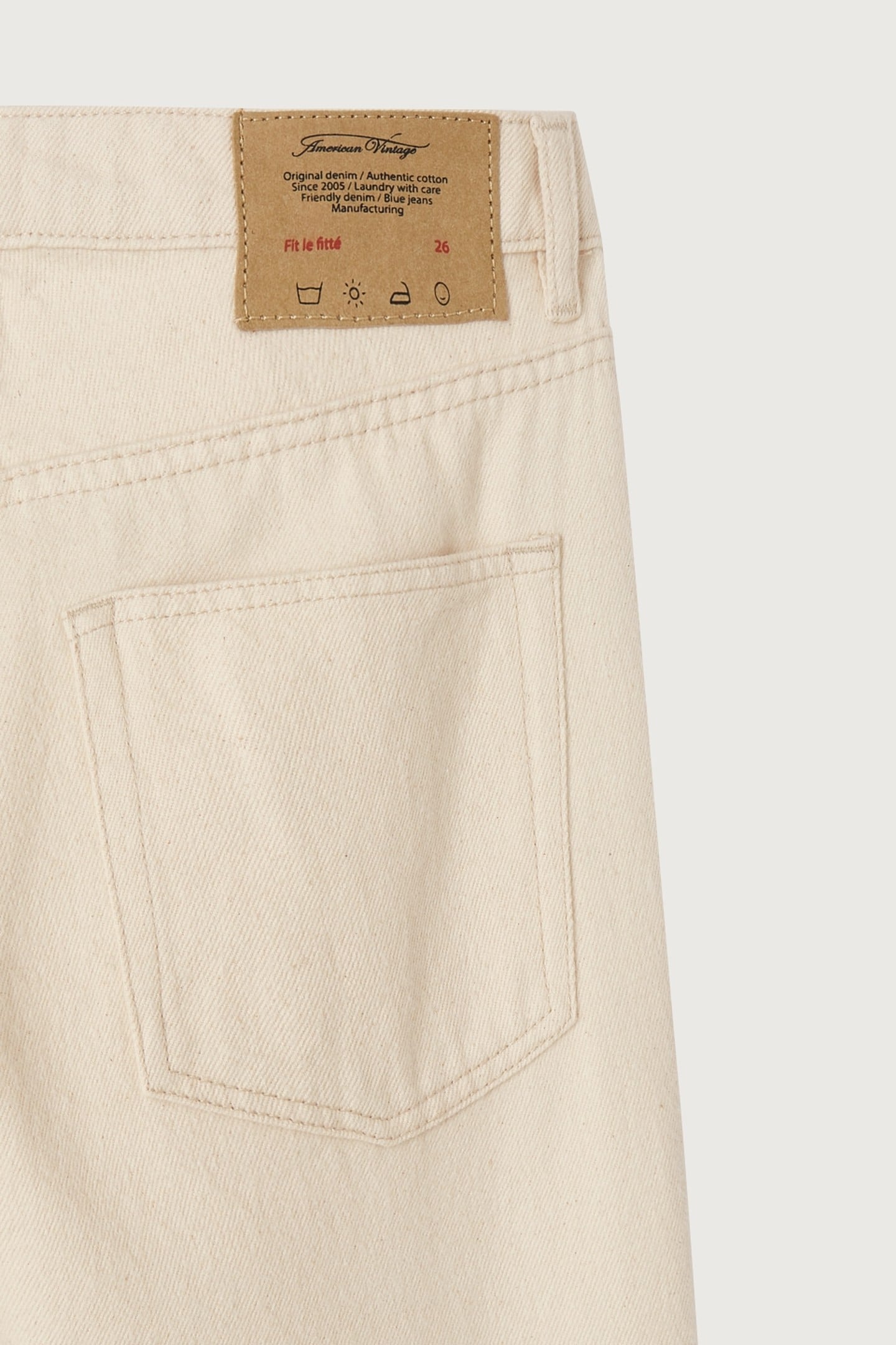 SPYWOOD 5 POCKETS JEANS ECRU 8