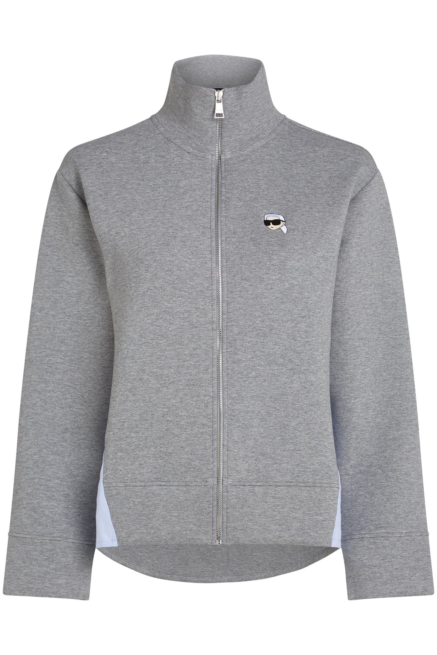 IKON FABRIC MIX ZIP UP LIGHT GREY MELANGE 3