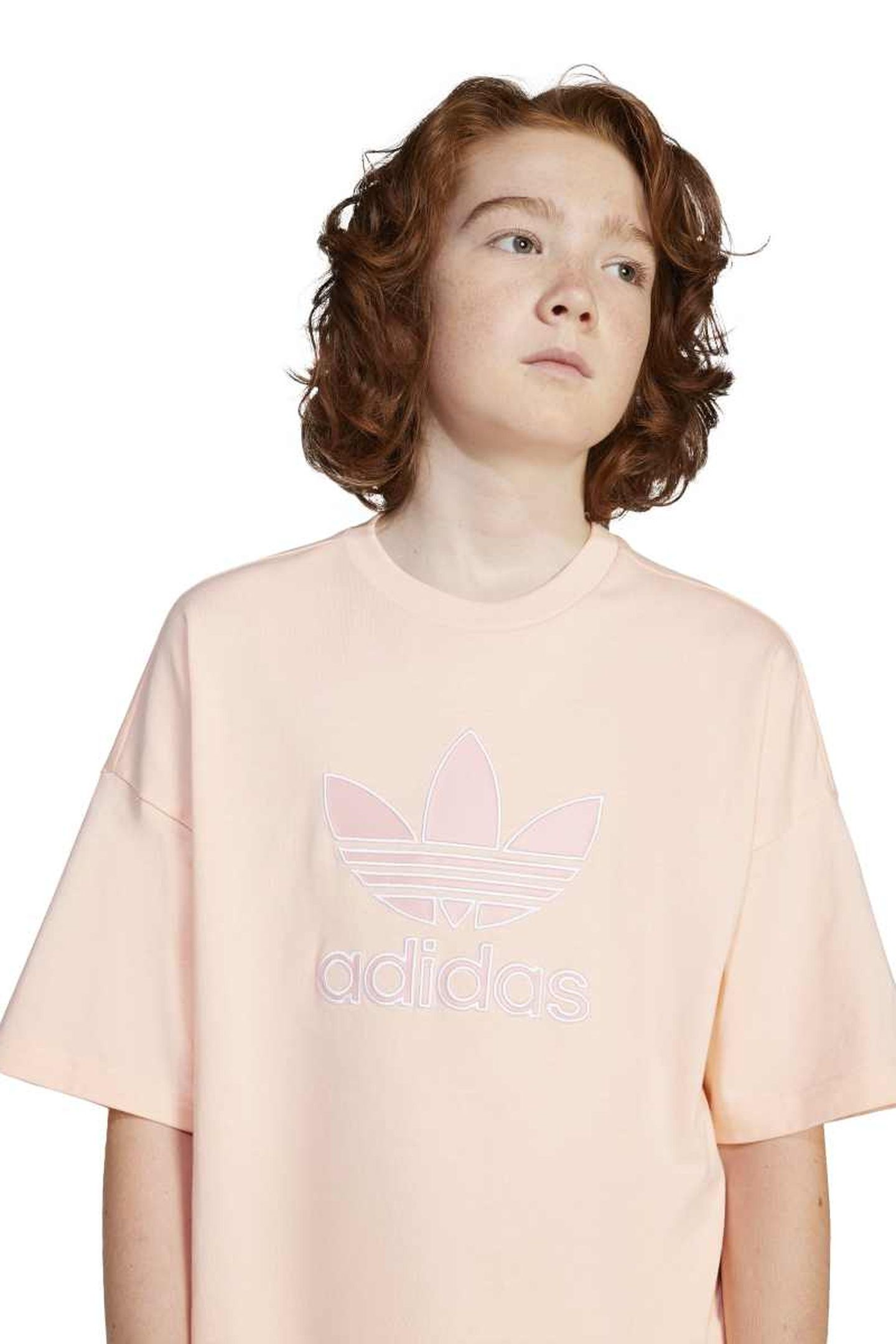 ORIGINALS OVERSIZE TREFOIL TEE BIG LOGO EXECUTION HAZE CORAL 3