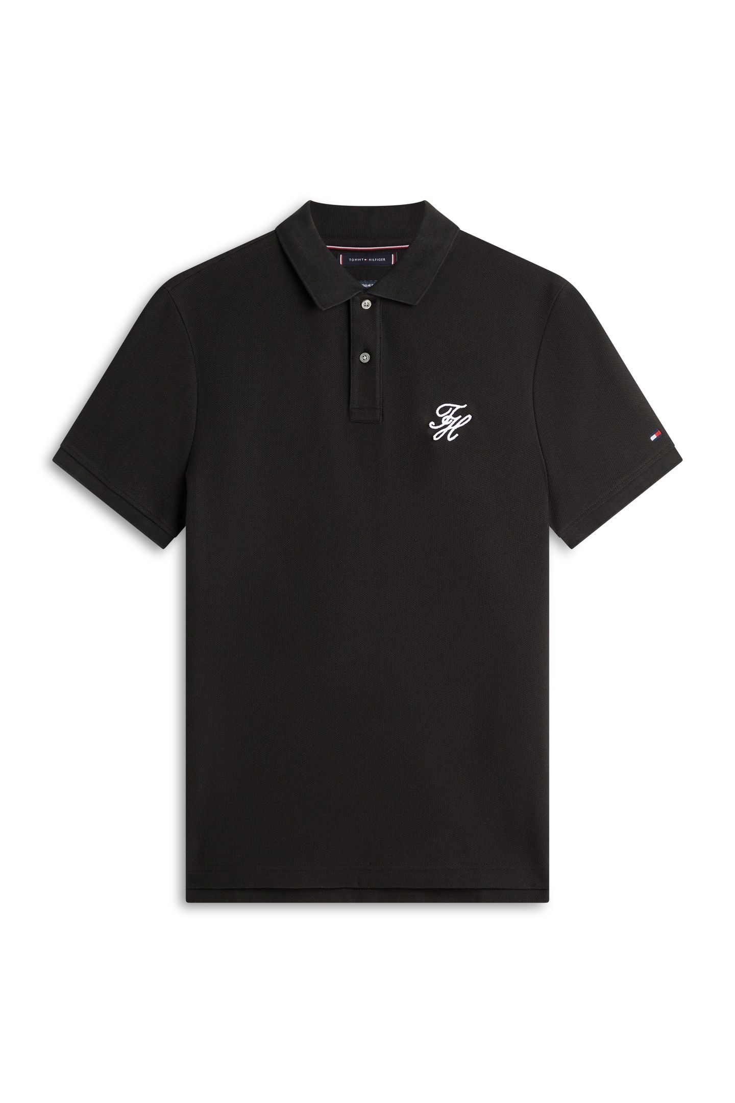 TH SCRIPT REGULAR POLO BLACK 4