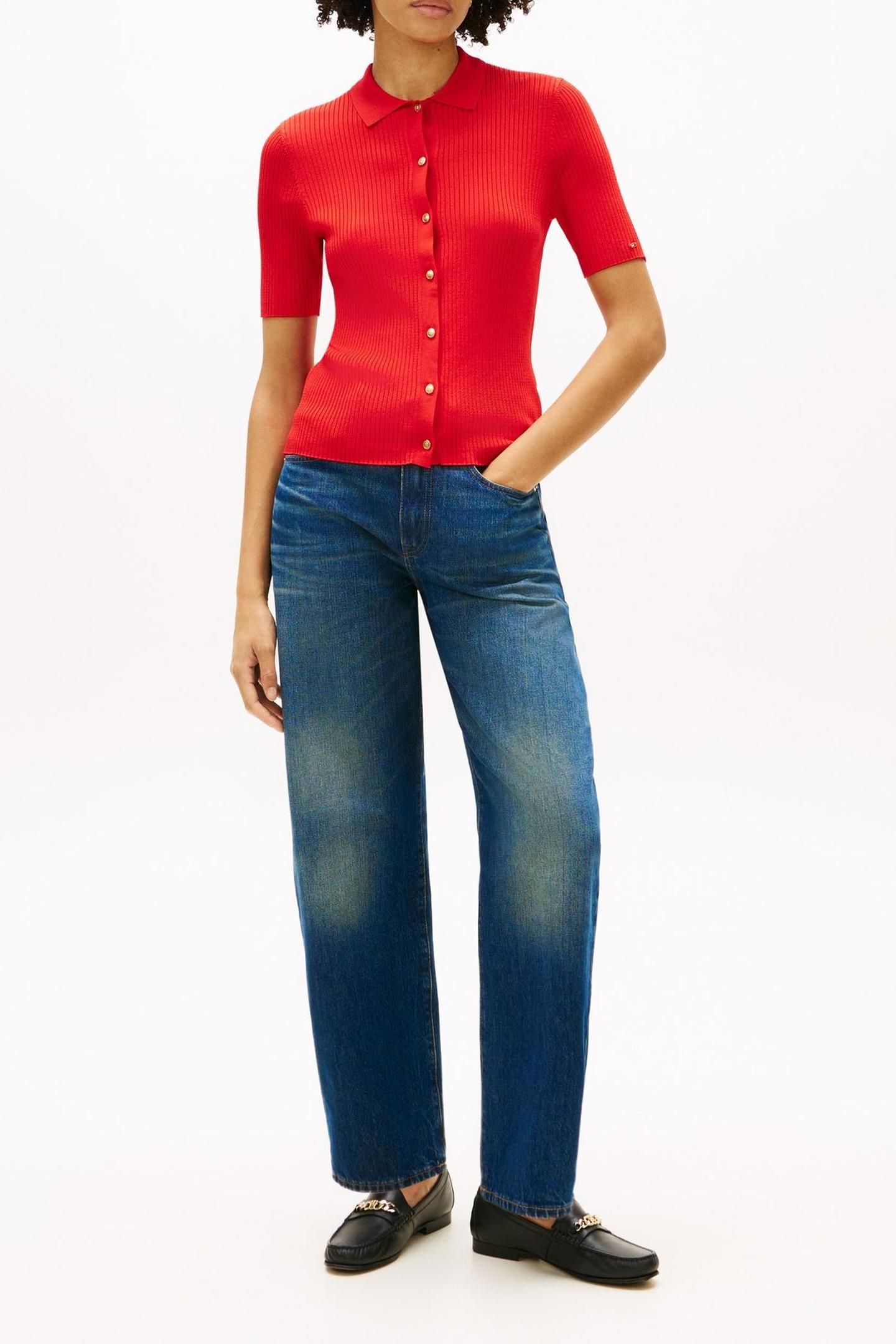RAYON RIB SLIM POLO FIREWORKS 2