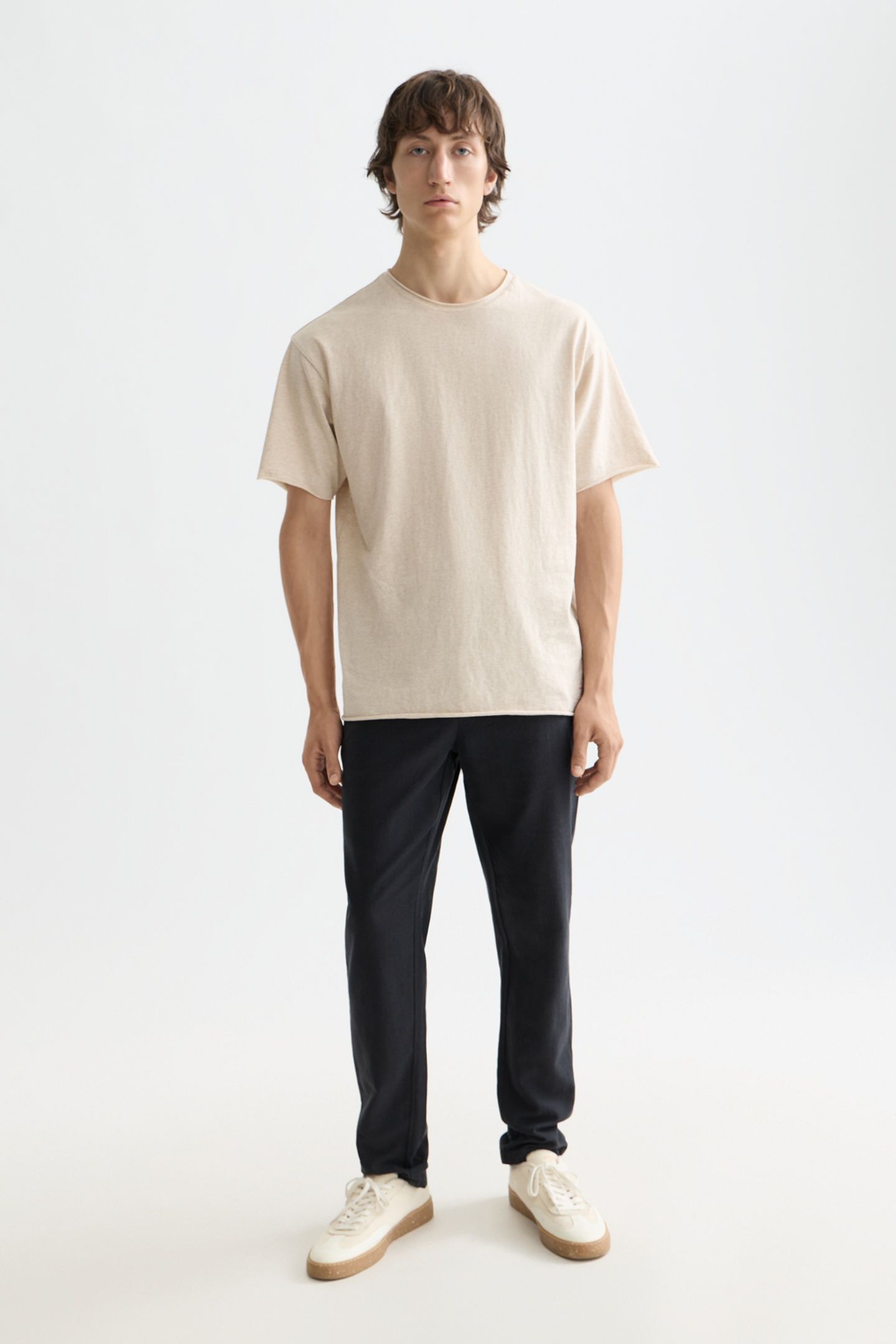 WARREN - COTTON/ LINEN TWILL JOGGER BLACK 1