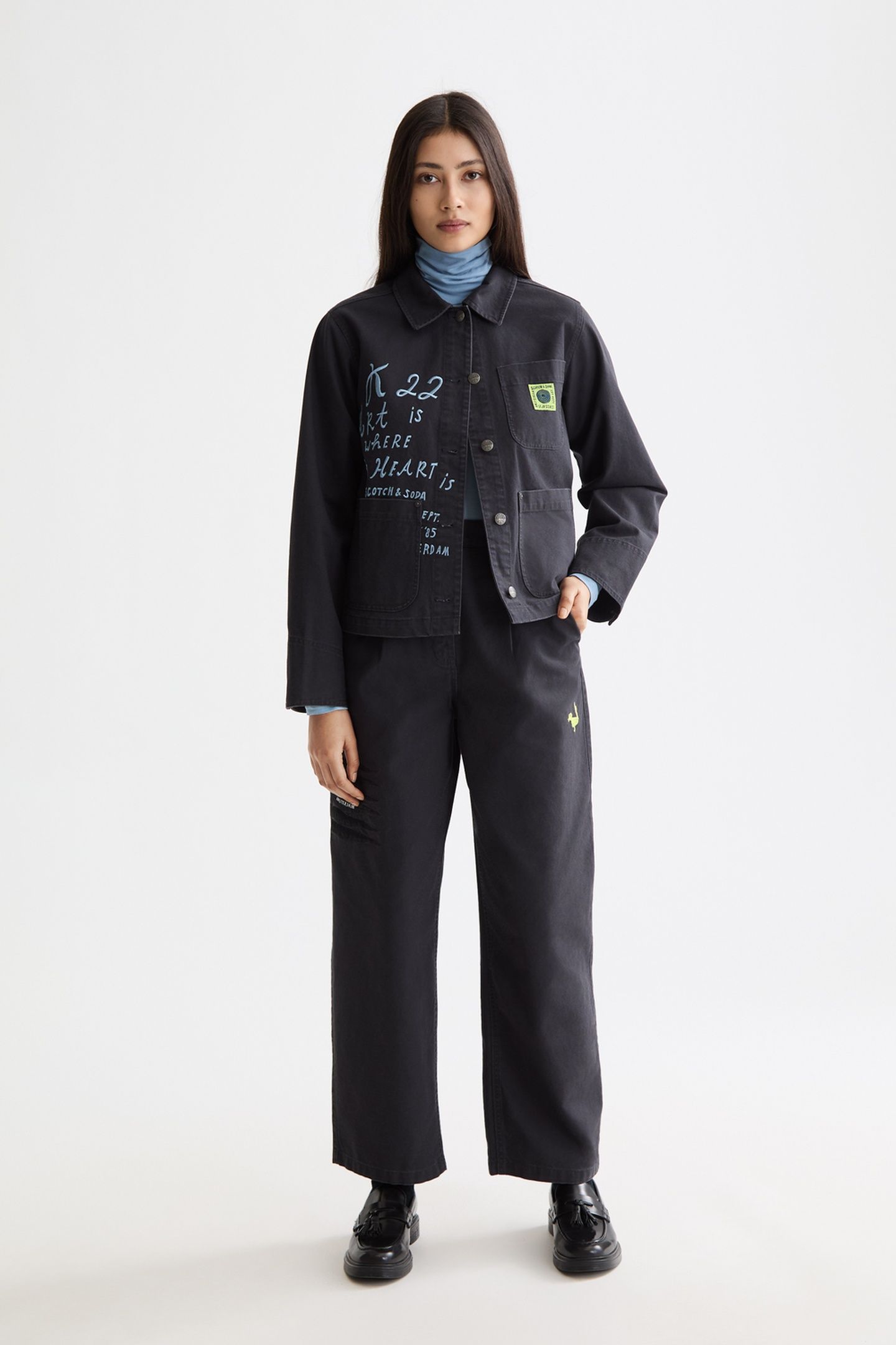 WASHED WORKWEAR JACKET CHARCOAL ART 2