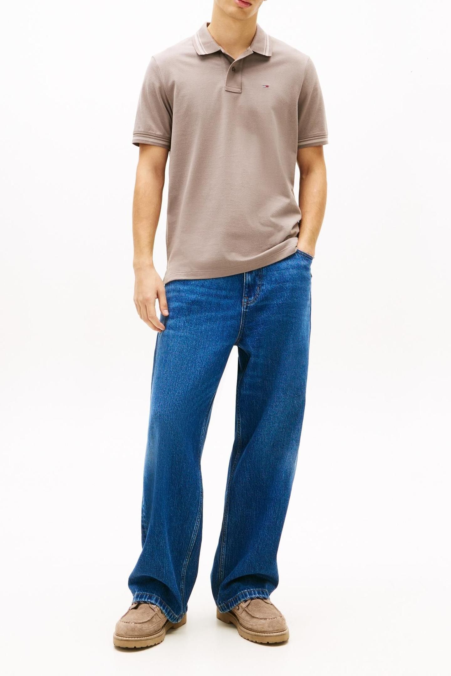 TJM REGULAR TIPPED POLO IVY MINK 2