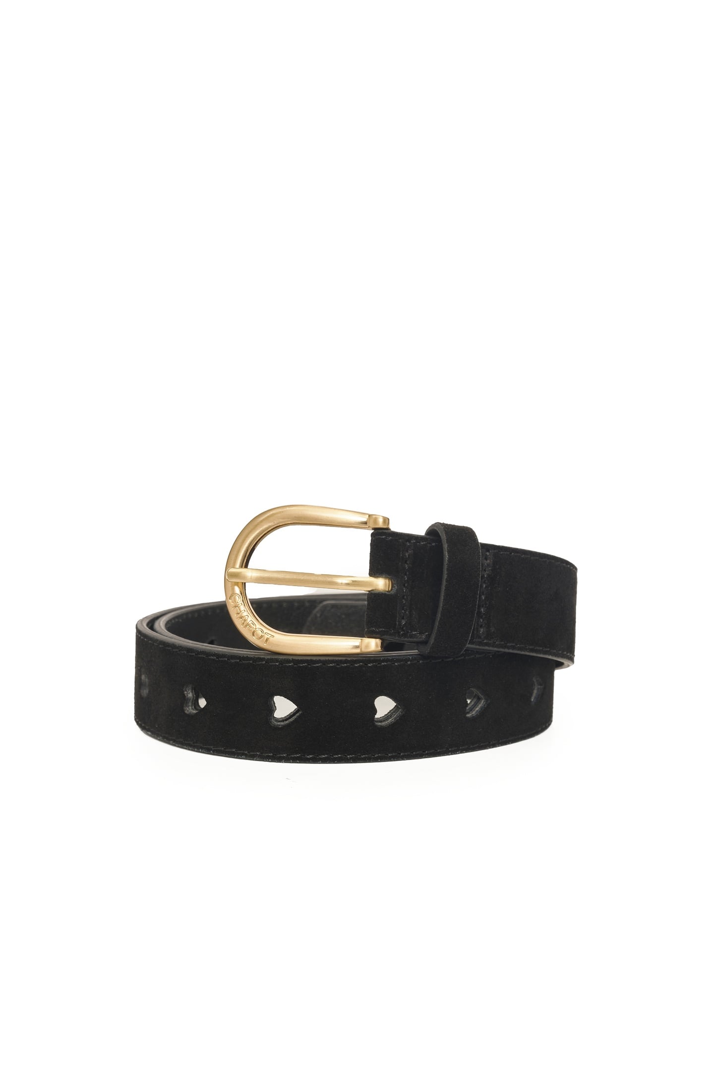CUT IT OUT HEART BELT BLACK 1