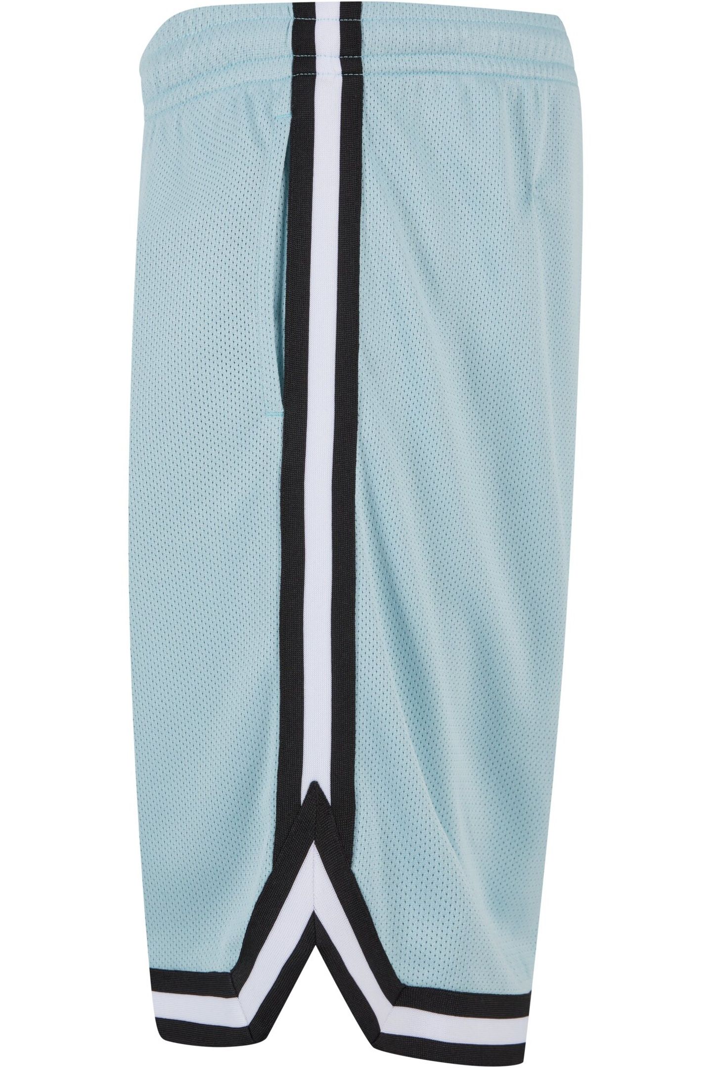STRIPES MESH SHORTS OCEANBLUE/BLACK/WHITE 2