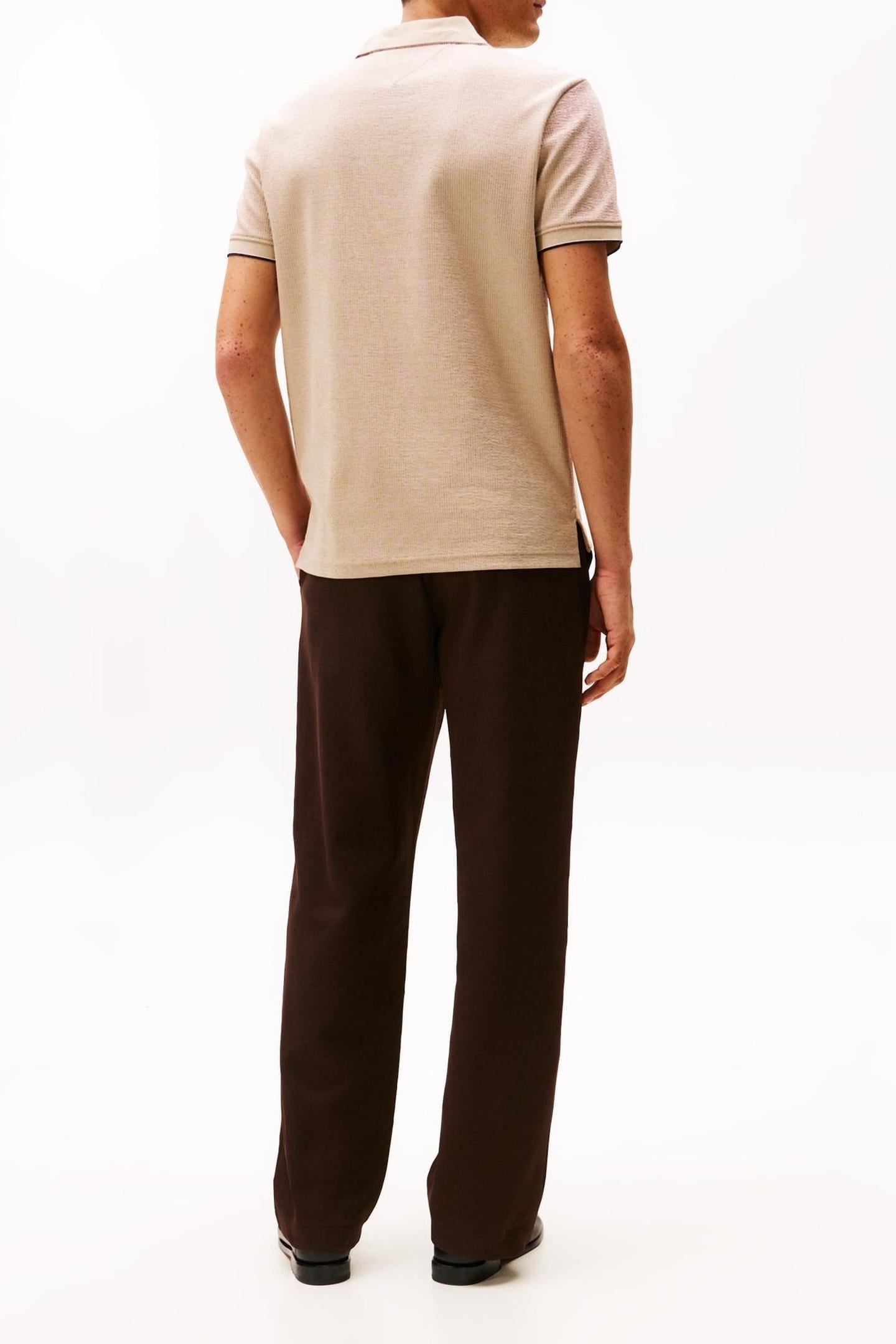 SEERSUCKER REGULAR POLO SANDALWOOD 4