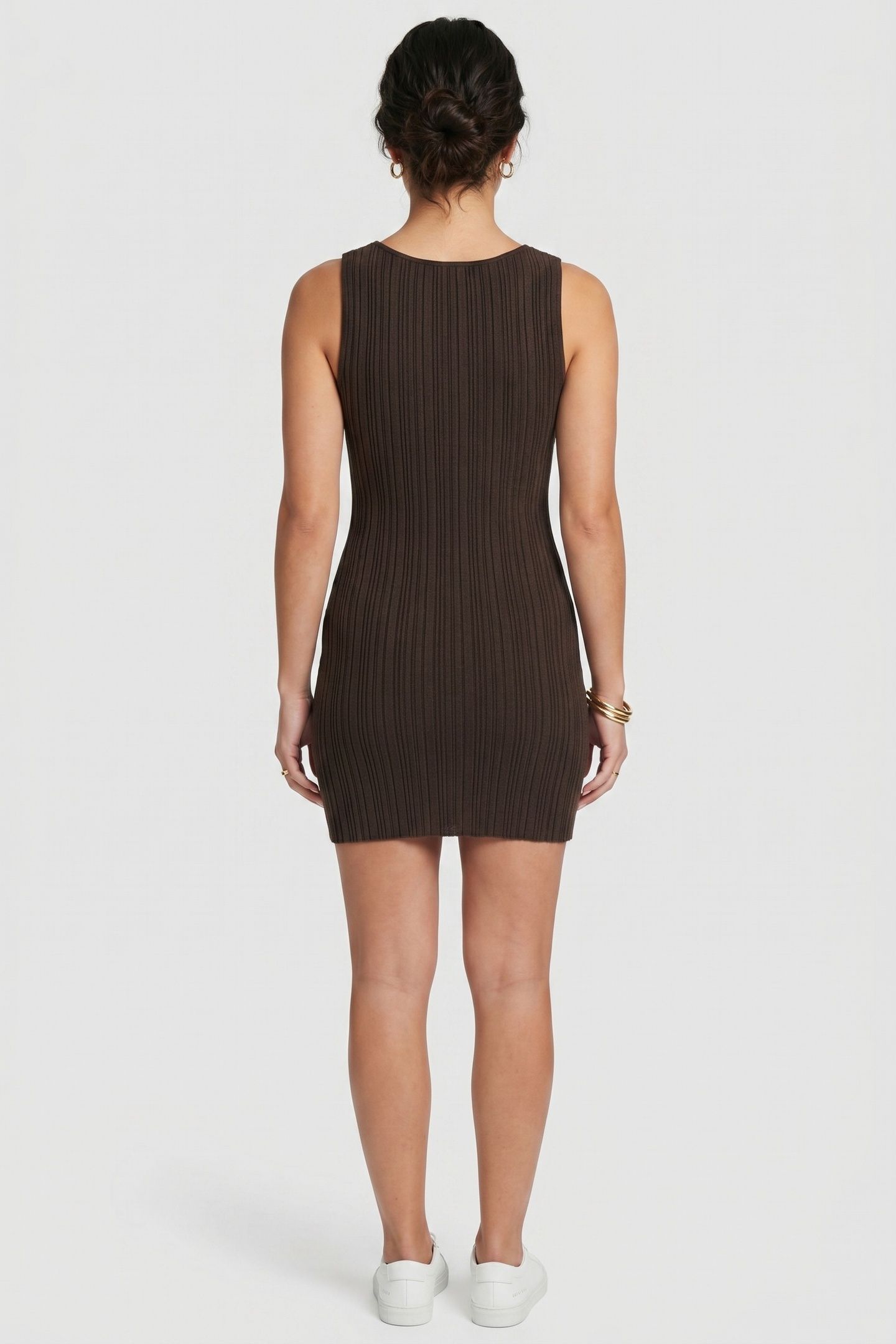 BELLE DRESS BROWN 2