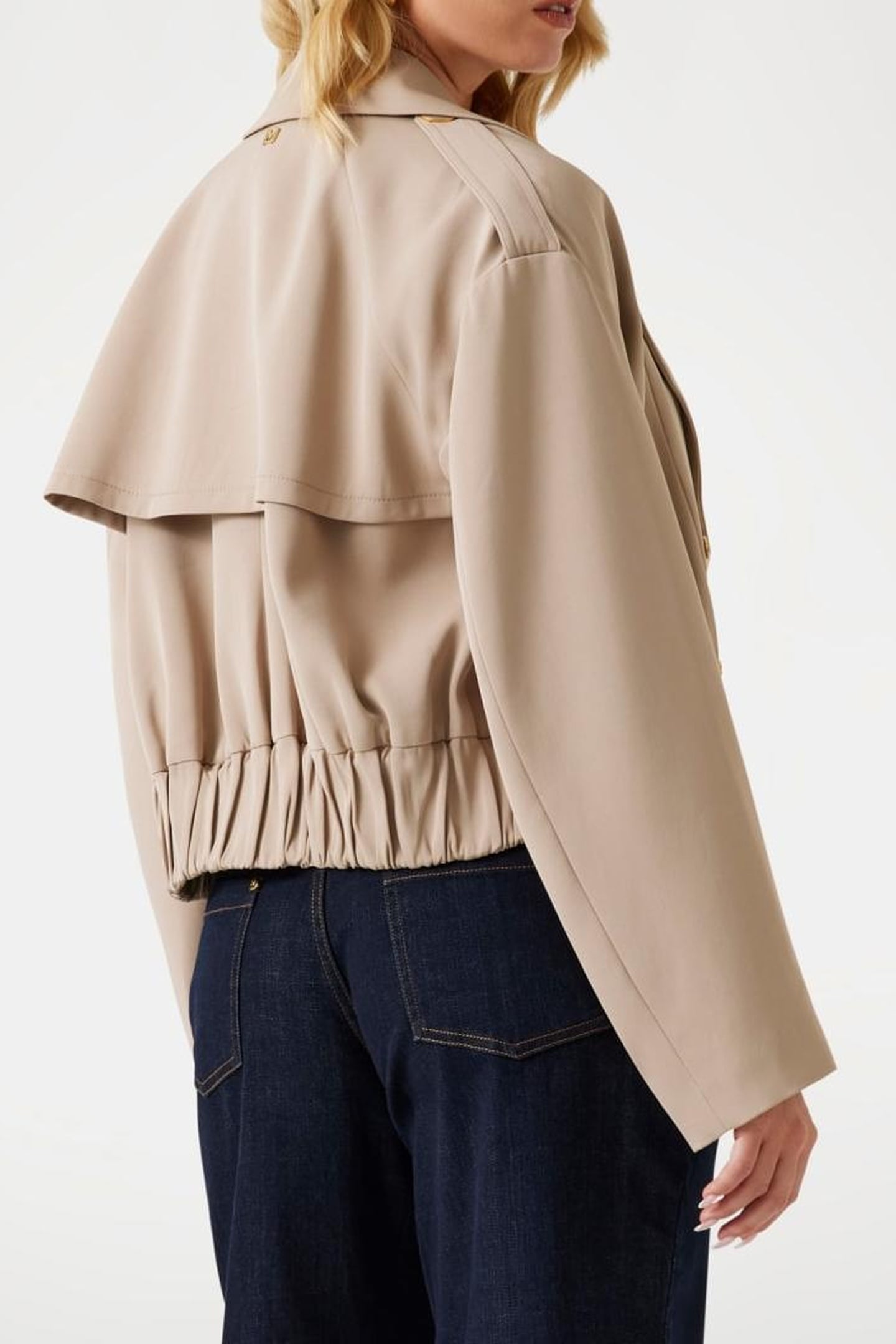 NINA BOMBER JACKET VELVET TAUPE 3