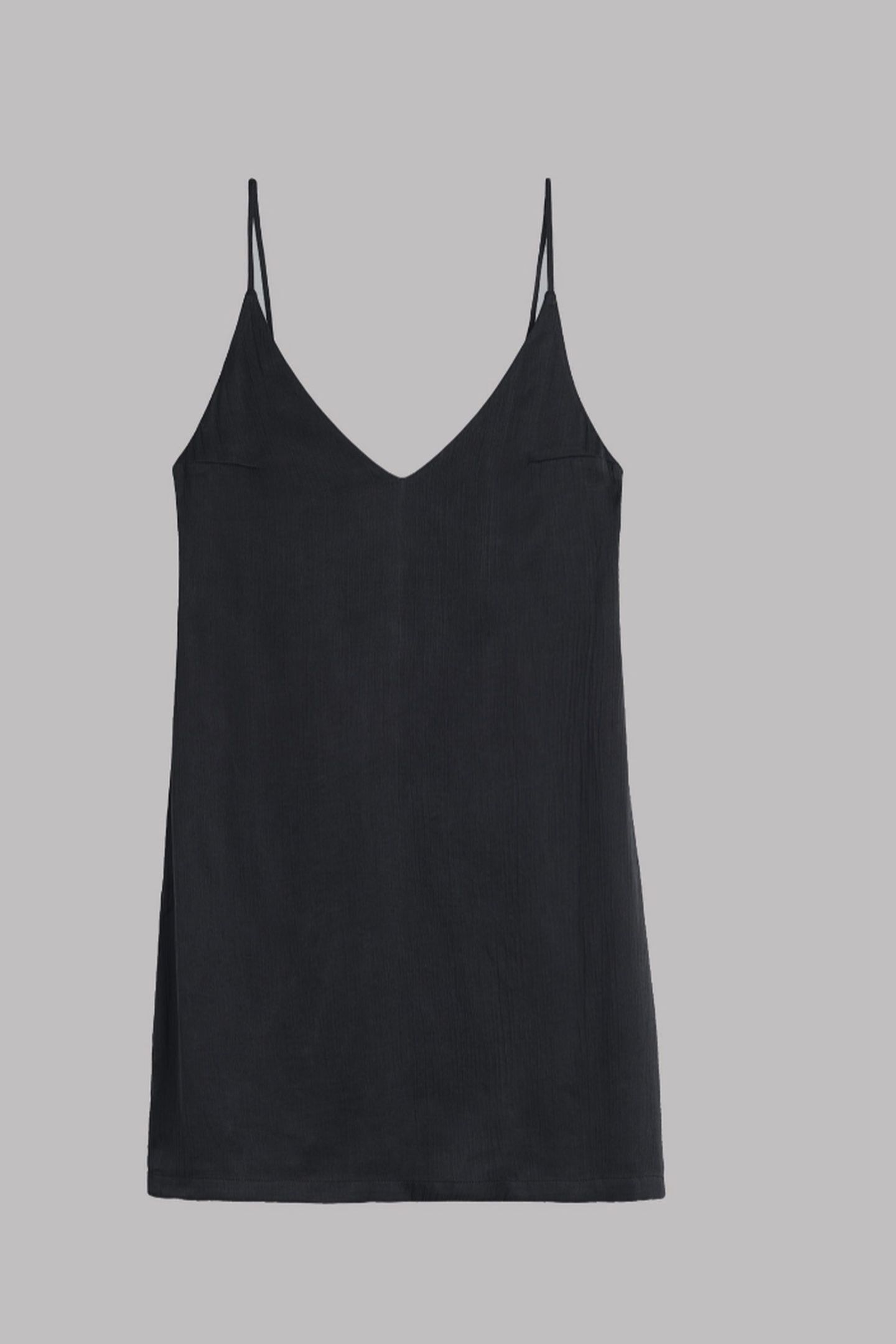 THE BLACK SHORT LYOCELL SLIP DRESS 3