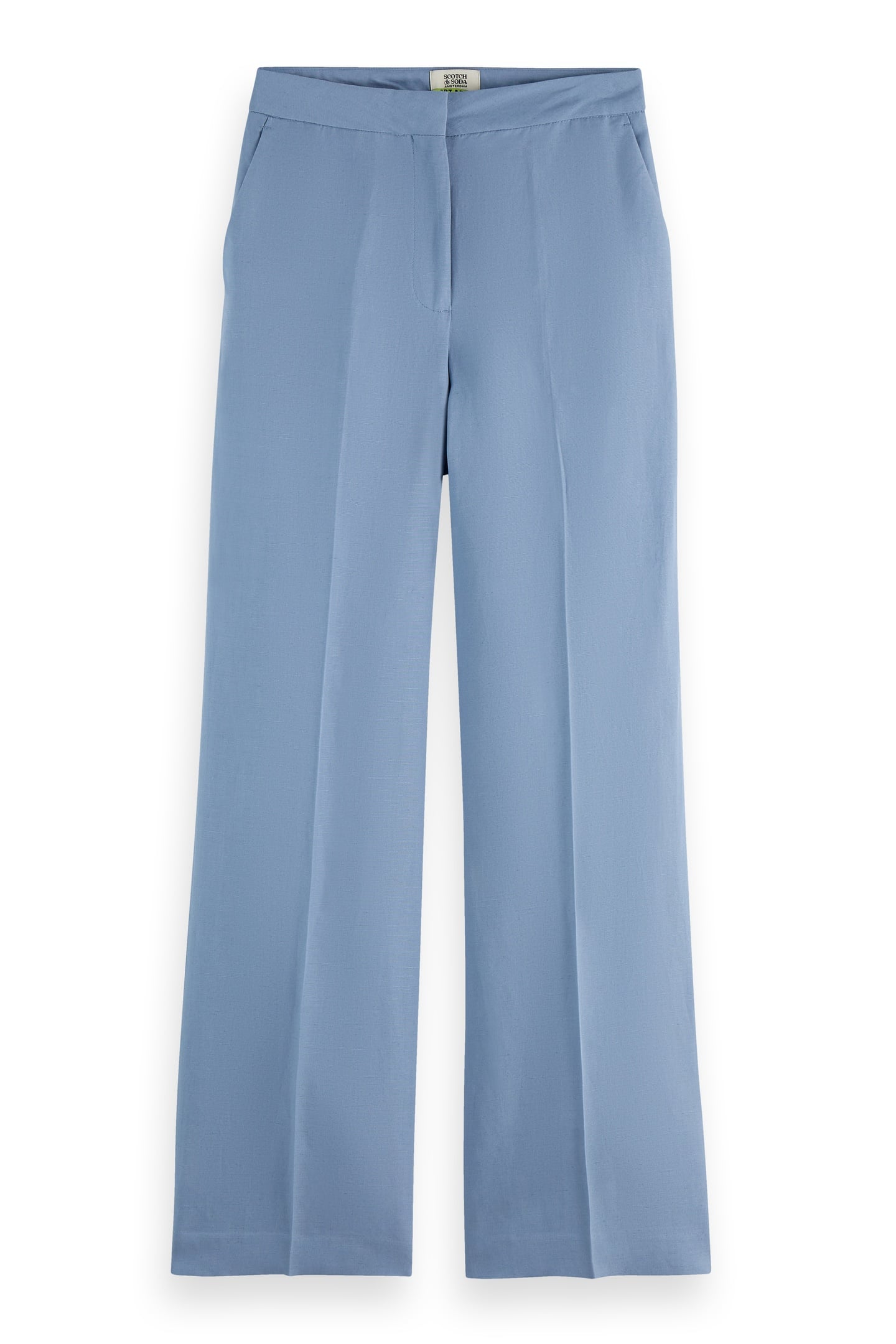 EDIE - HIGH RISE WIDE LEG DRAPEY PANT FADED DENIM 4