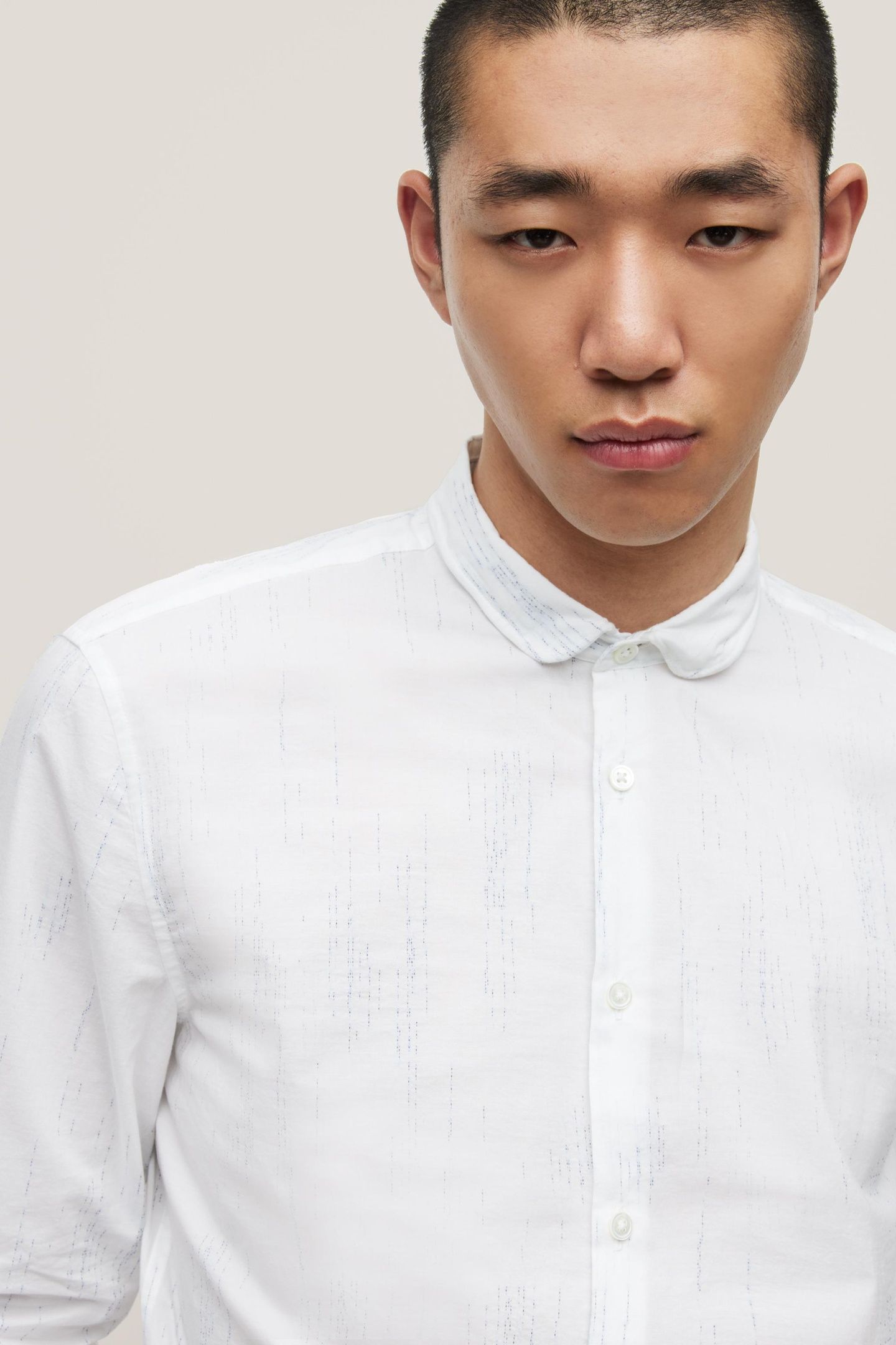 SLIM FIT SHIRT WITH WIRE WHITE 1