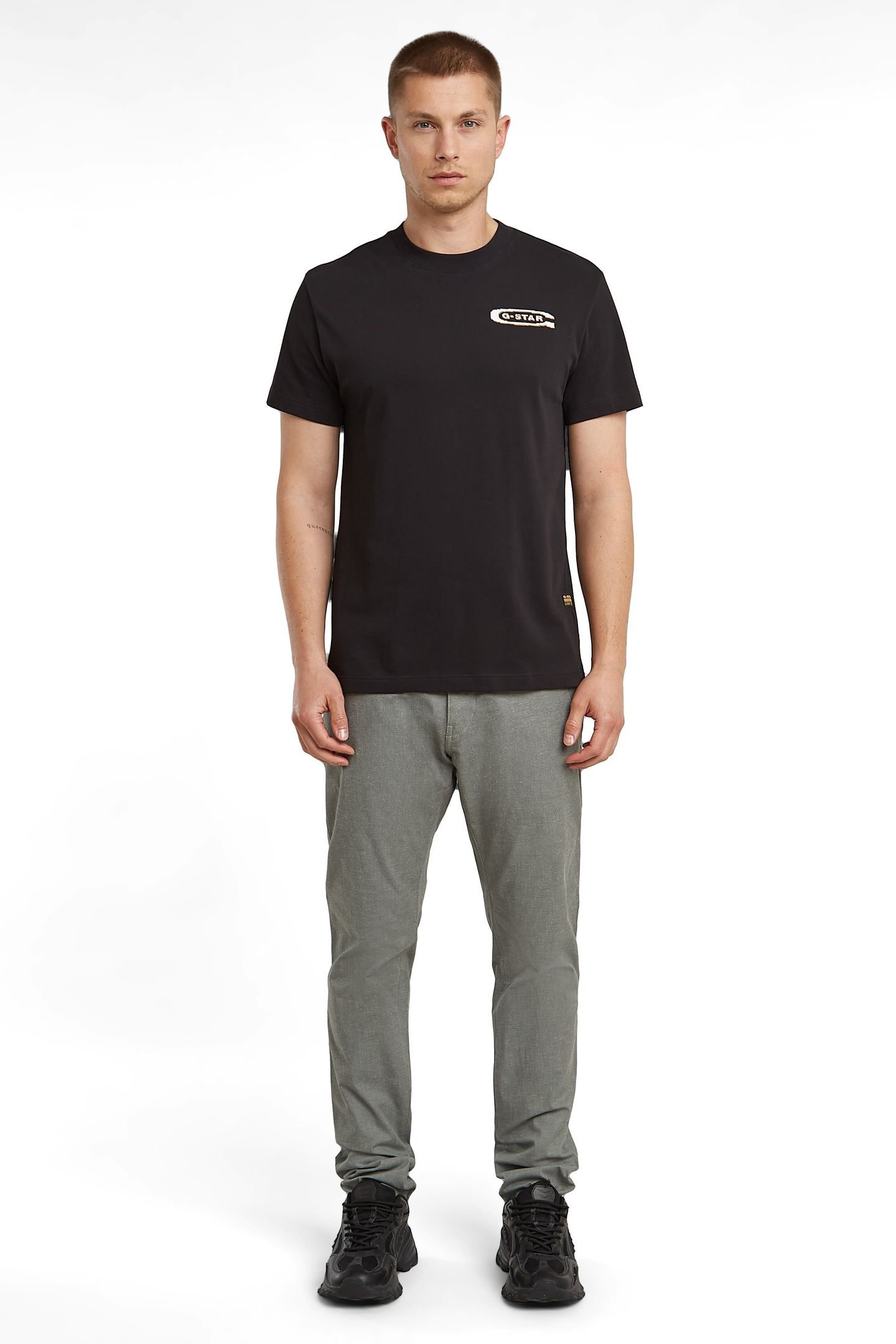 BRONSON 3.0 SLIM CHINO GREY/MILK DOBBY 1