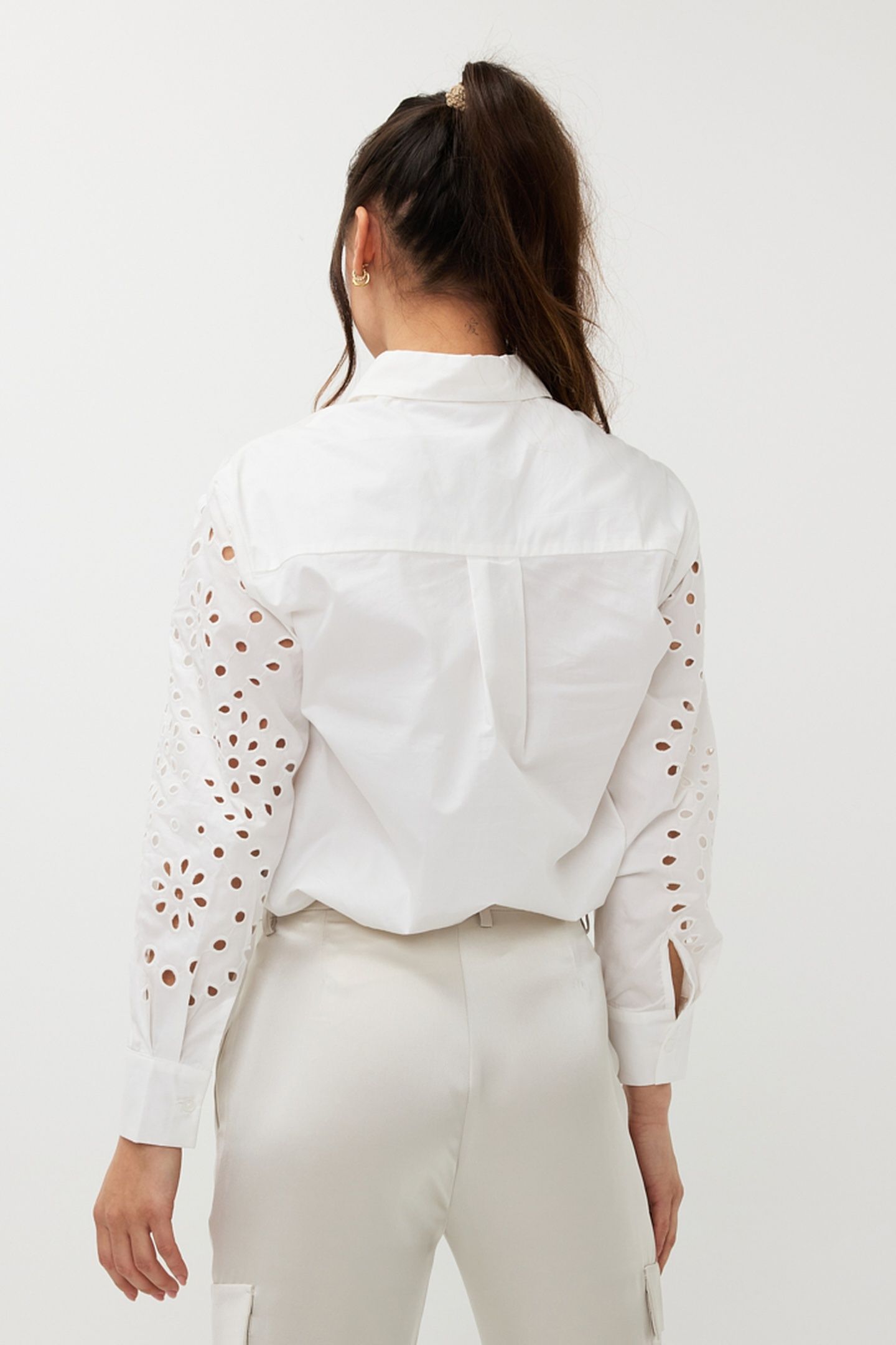 BLOUSE SLEEVE BRODERIE ANGLAISE OFF WHITE 5