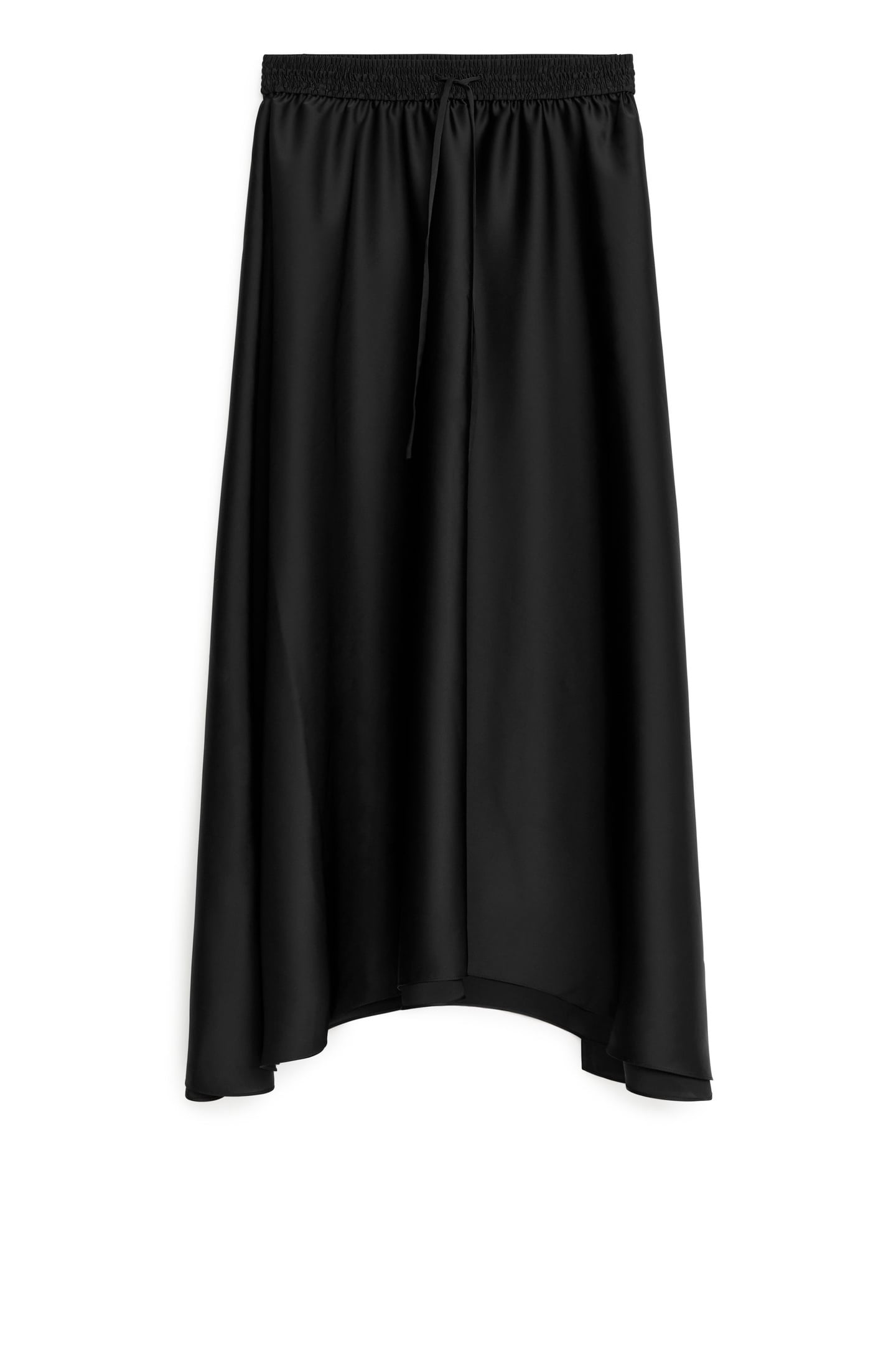 JENNIS SATIN SKIRT BLACK 3
