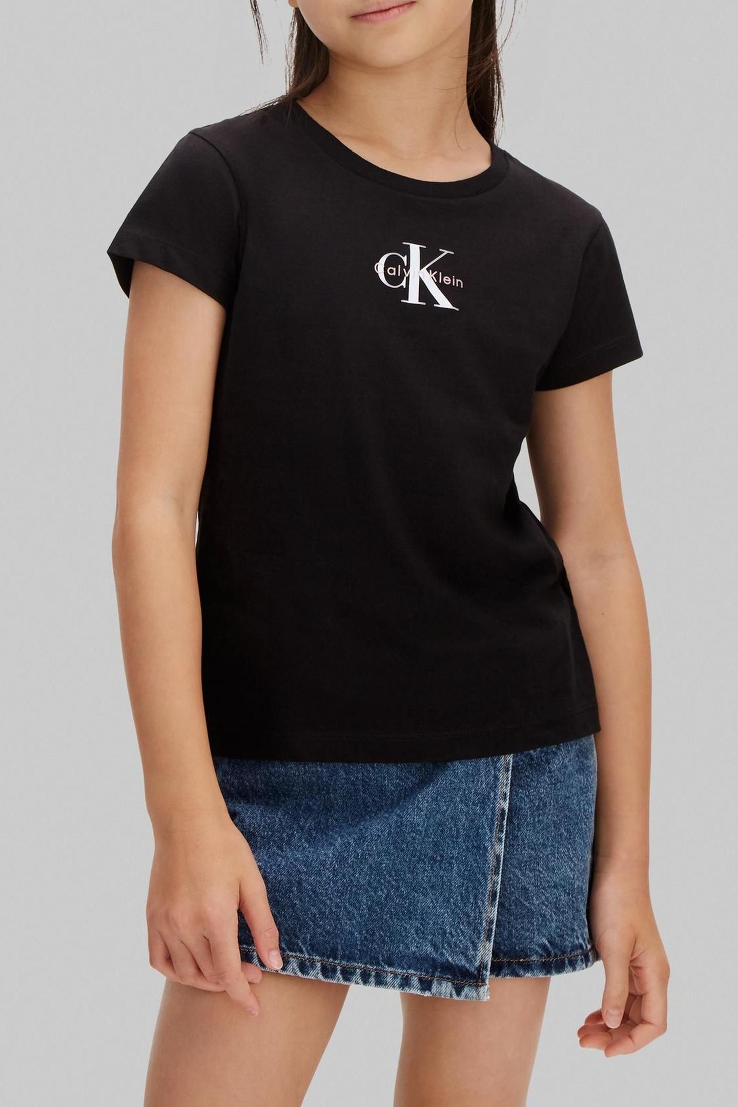GIRLS MICRO MONOGRAM TOP 1716 BLACK 1