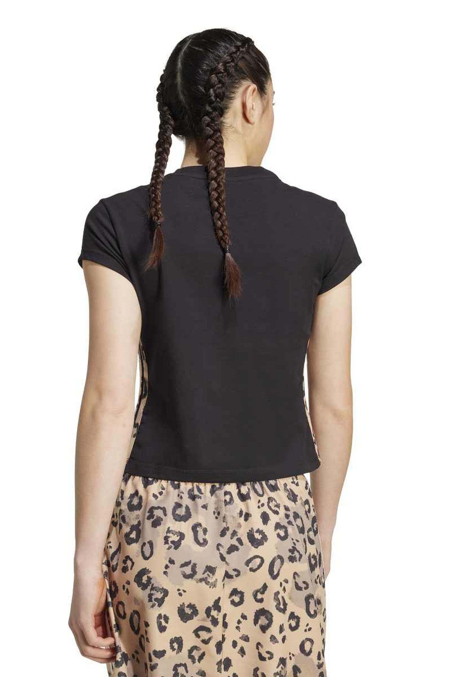 SPORTSWEAR ANIMAL PRINT 3-STRIPES TEE BLACK 2