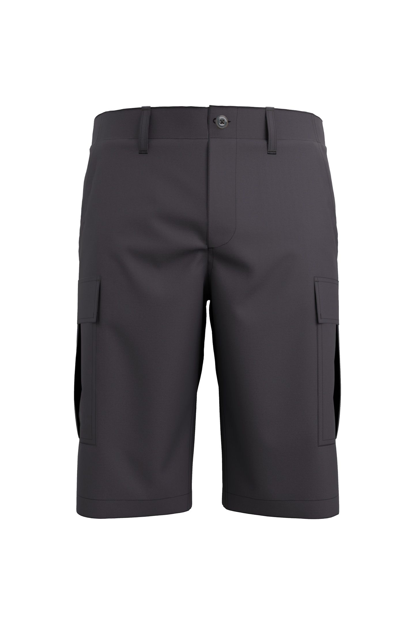 TWILL CARGO SHORT DARK GREY 1