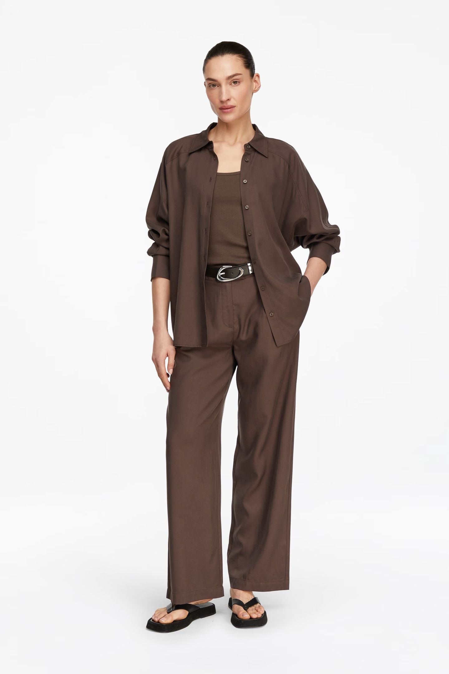 COMMA BLOUSES BROWN 3