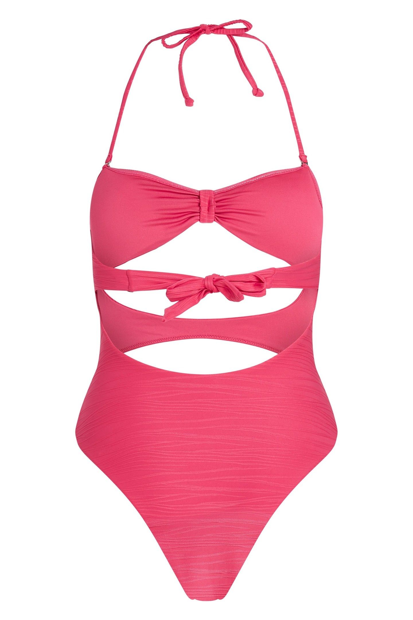 KARL RIB RIO SWIMSUIT BRIGHT ROSE 6