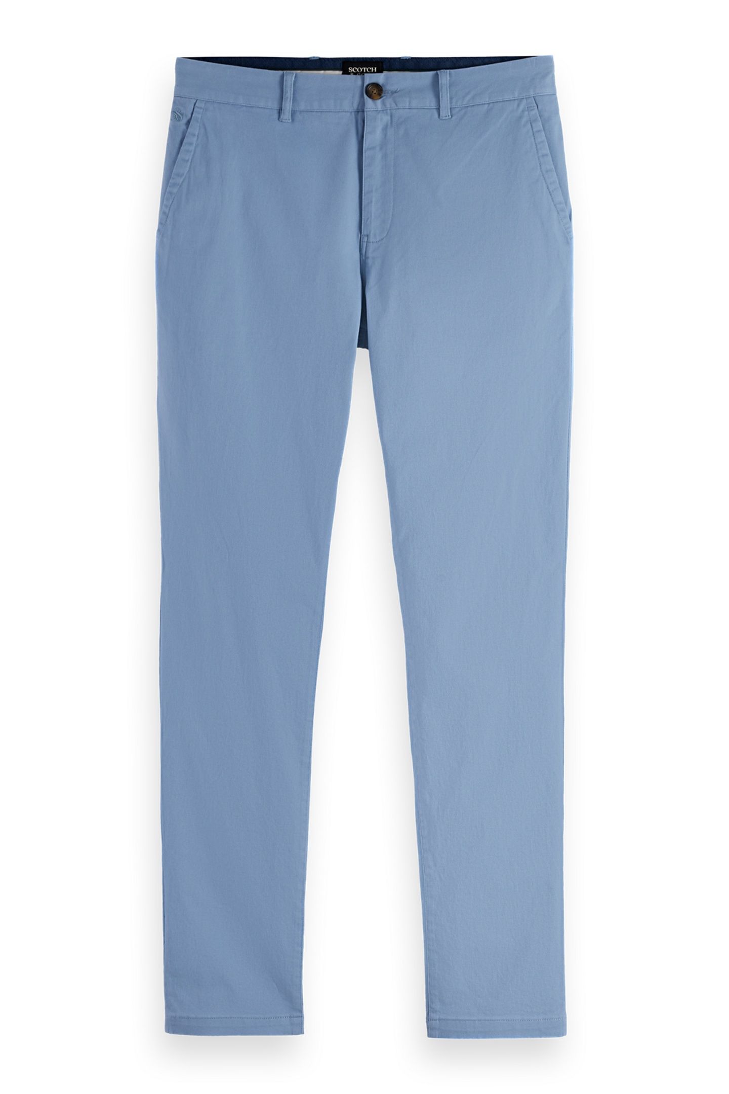 STUART - SLIM-FIT WASHED COTTON BLEND CHINO FADED DENIM 1