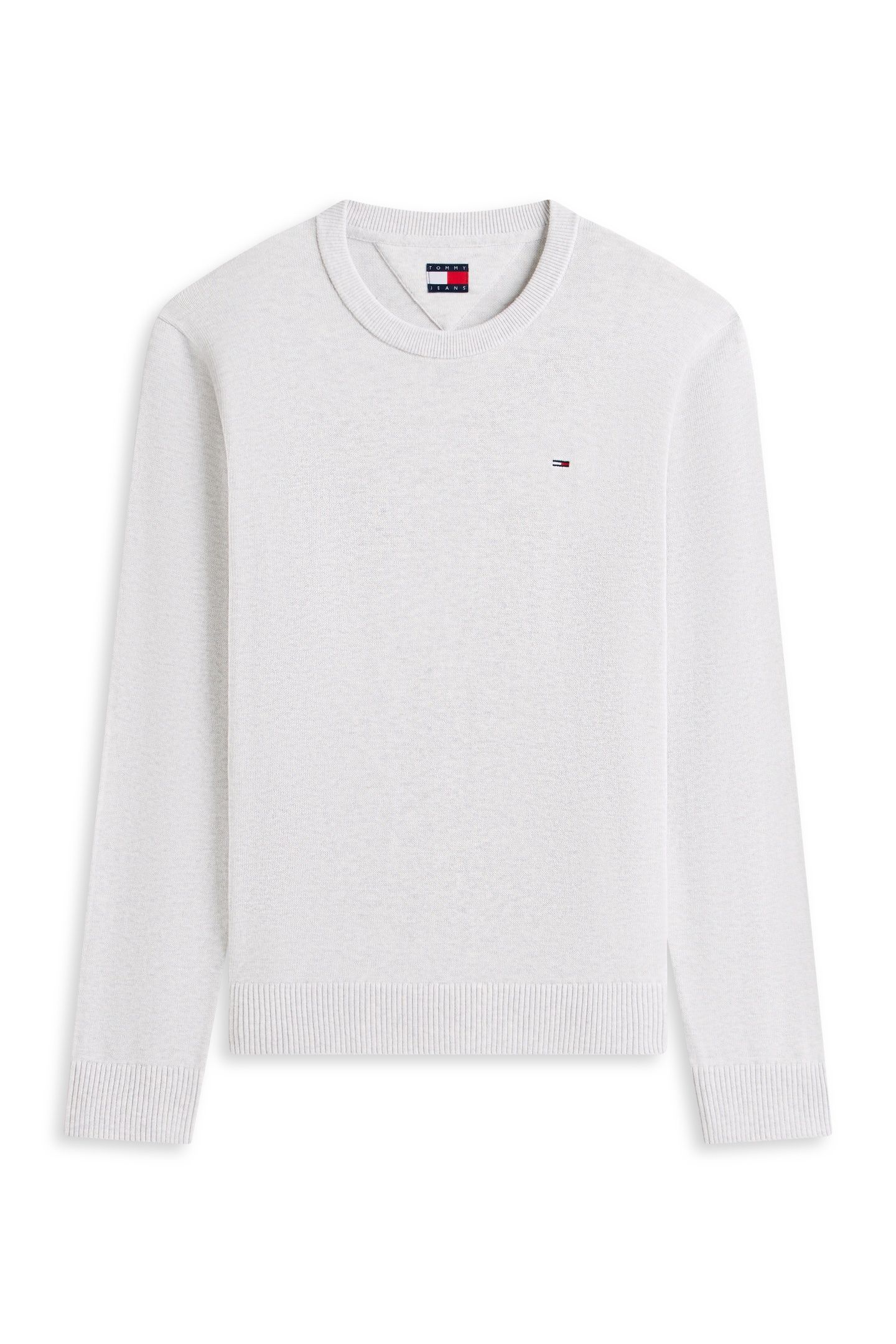 TJM SLIM ESSENTIAL LIGHT SWEATER ICE GREY HEATHER 4