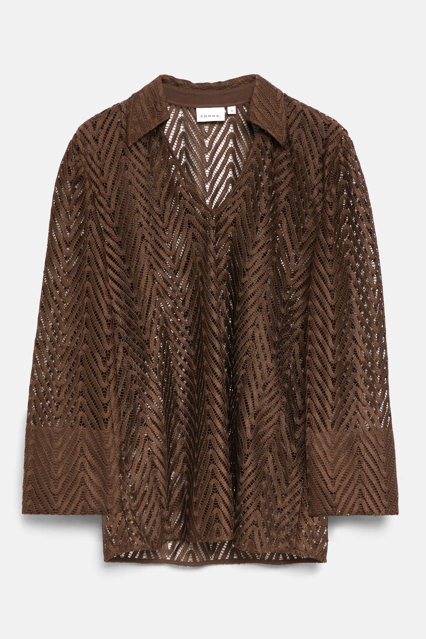 COMMA BLOUSES BROWN 4