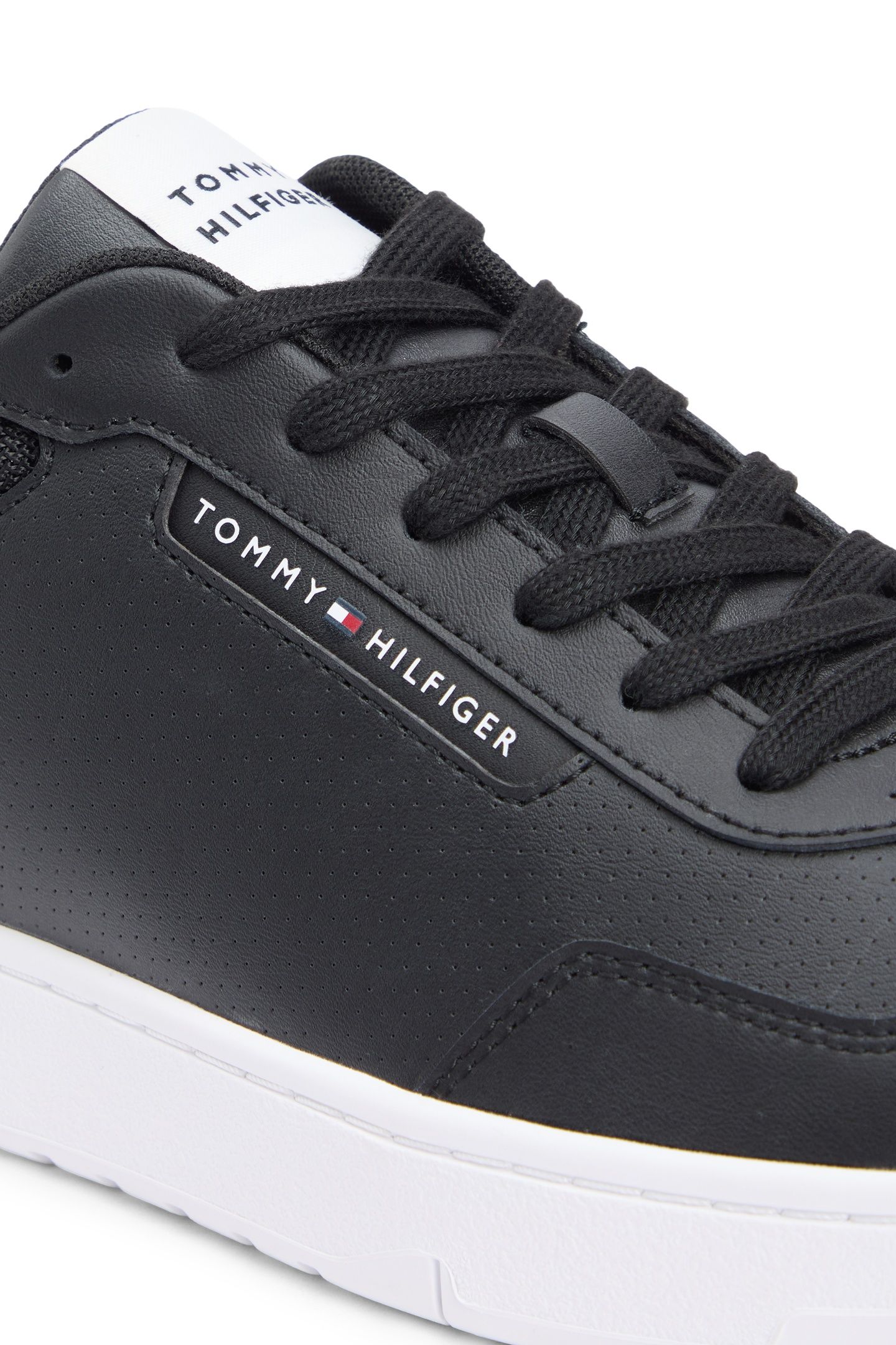 BASKET CORE LITE LEATHER SHOES BLACK 6