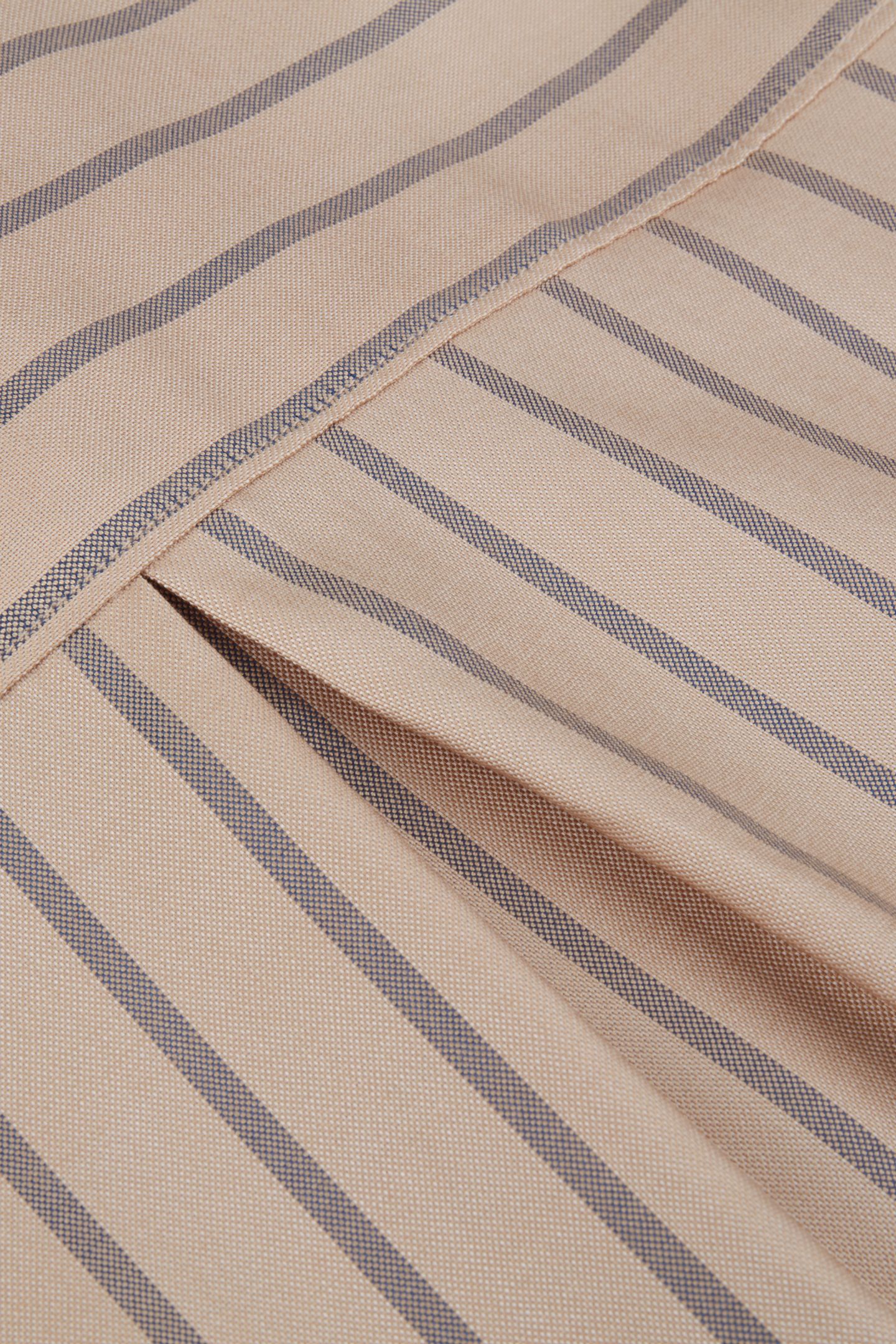 DINA SHIRT, LONG BEIGE STRIPE 5