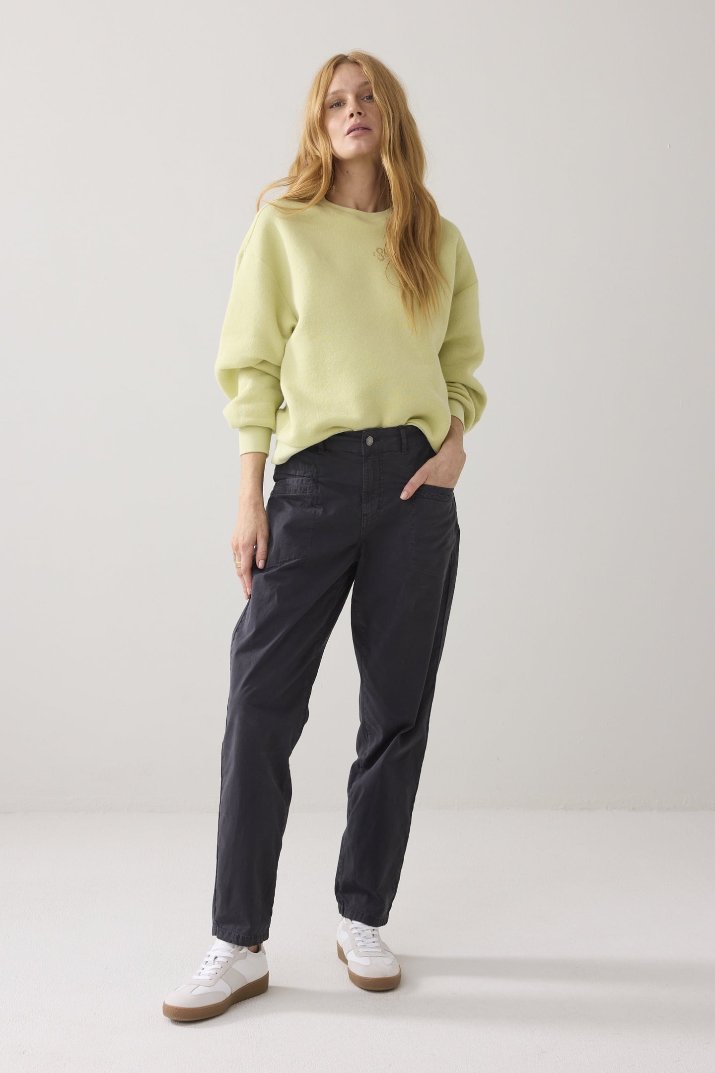 TAPERED AURORA STRETCH TWILL ANTHRACITE 1