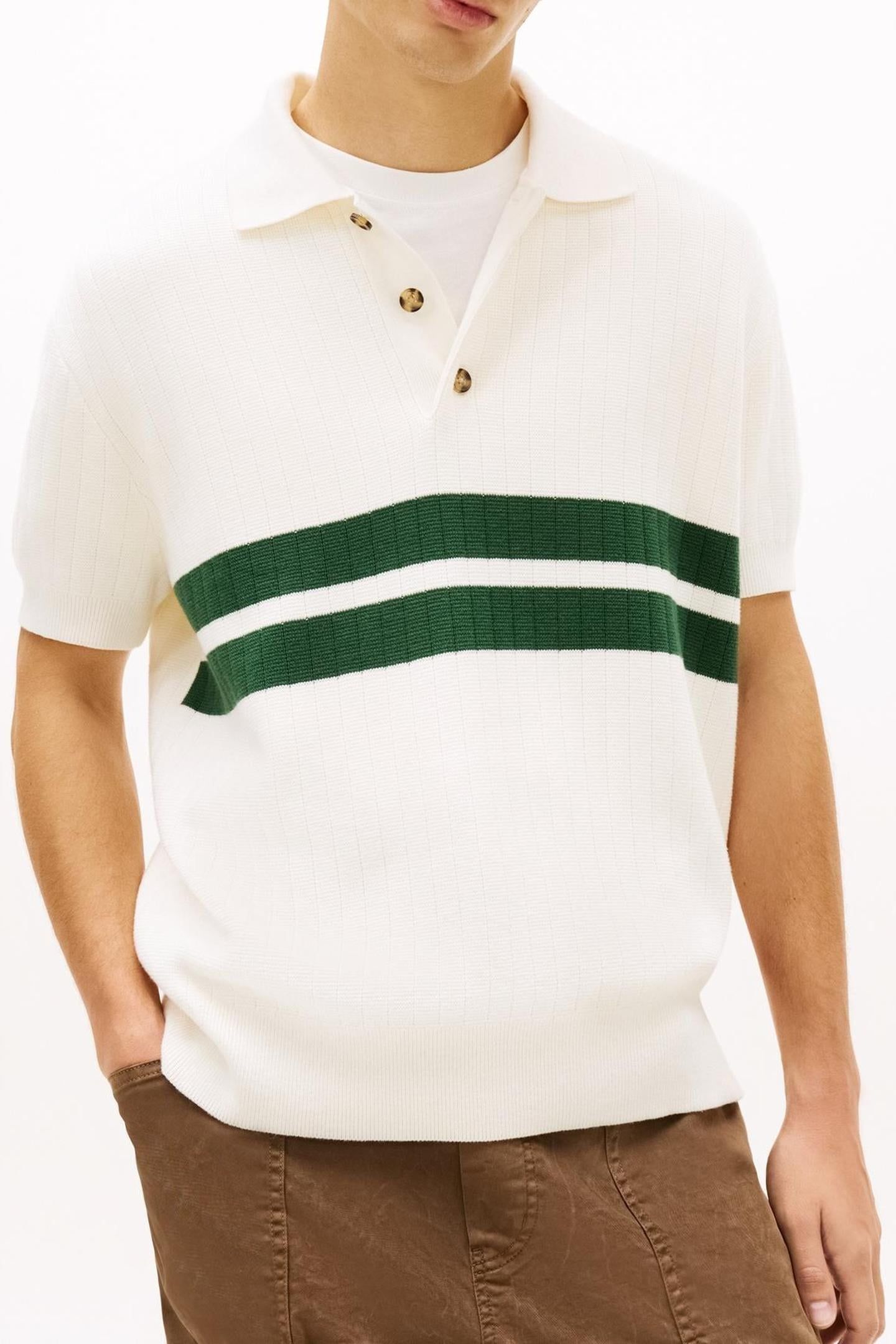 TJM REGULAR SS KNITTED SWEATER ANCIENT WHITE 3