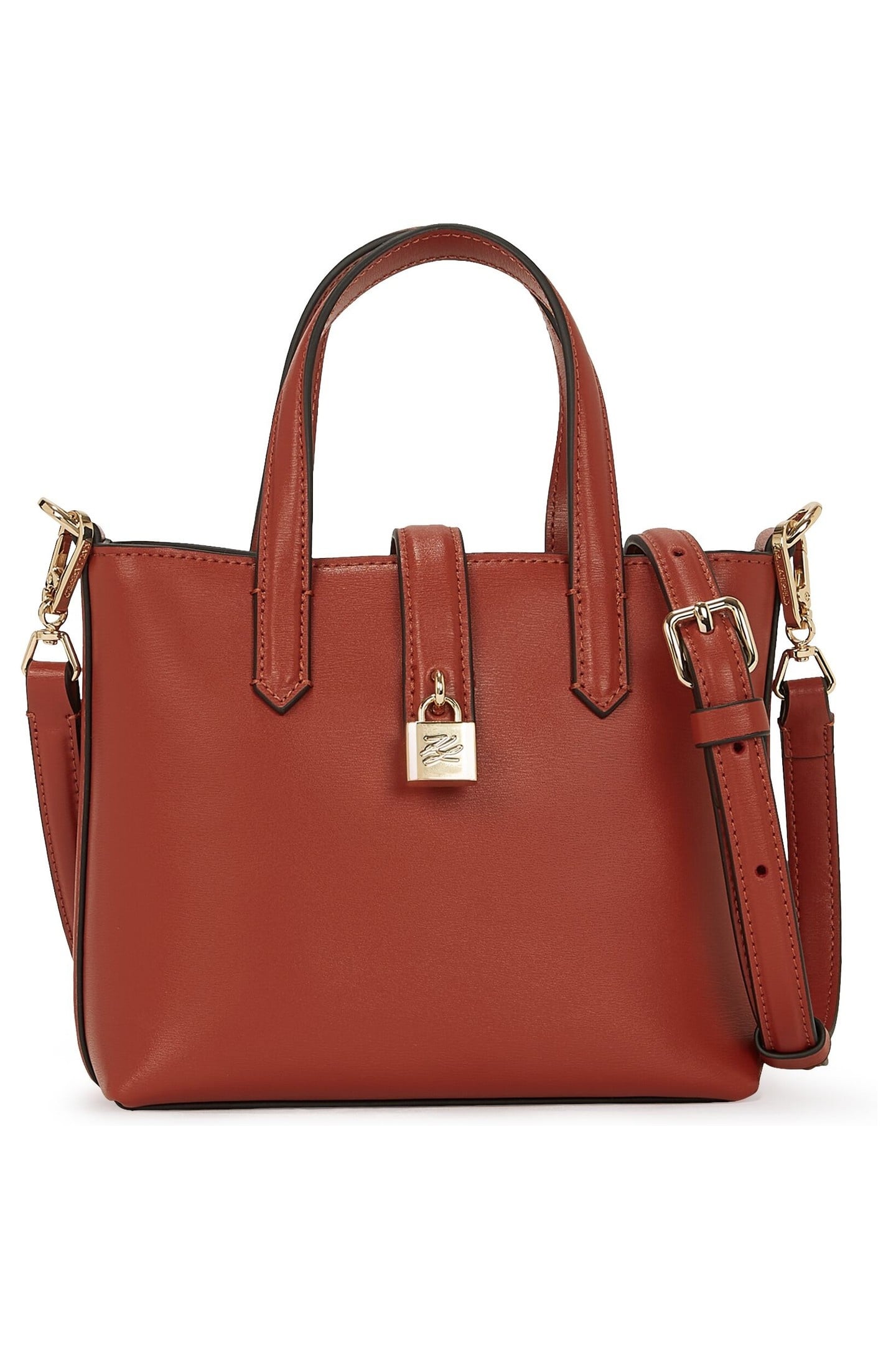 K/AUTOGRAPH PADLOCK MINI TOTE RED BRICK 1