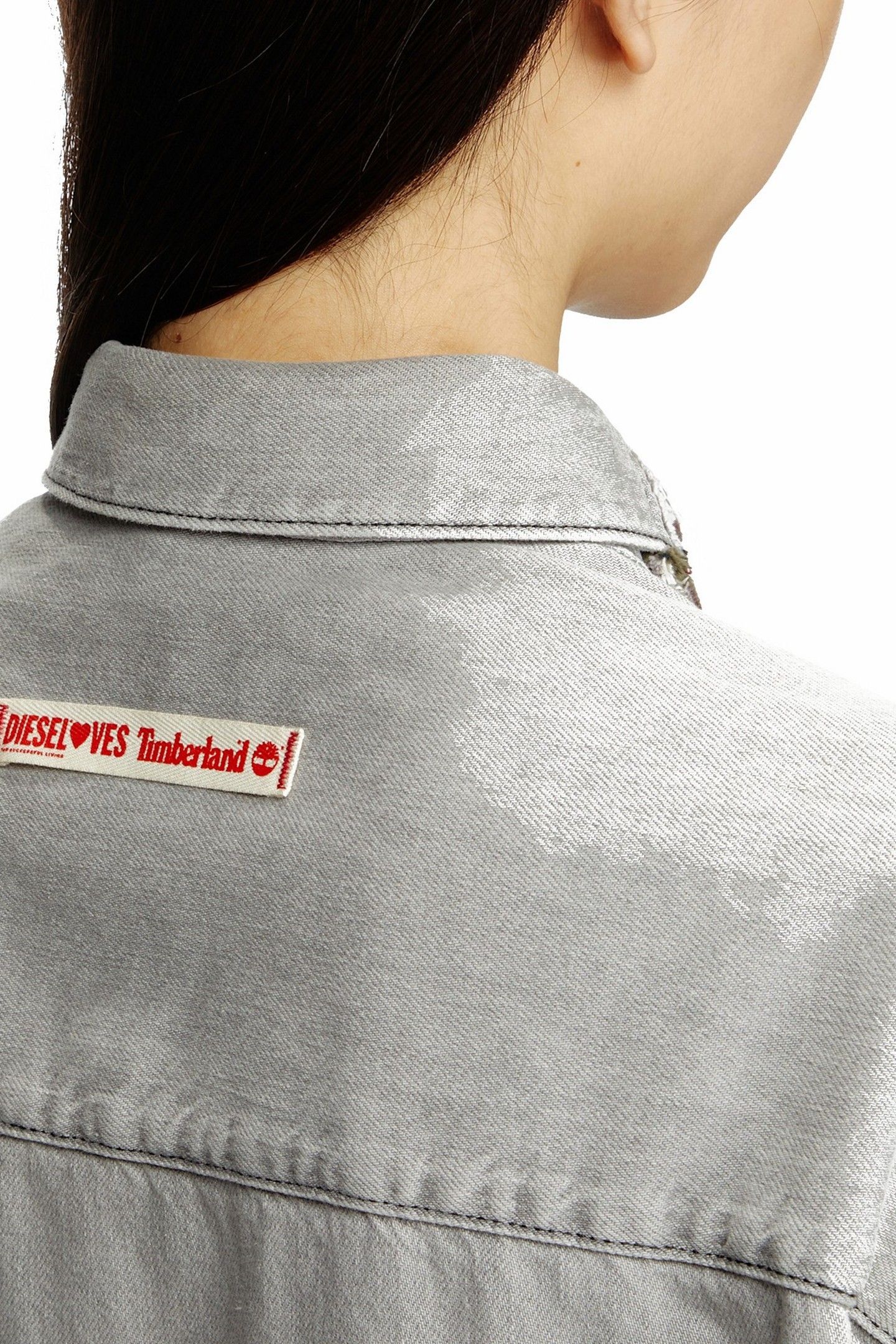 UNISEX DIESELOVES TBL FLANNEL/BACK DENIM SHIRT 6