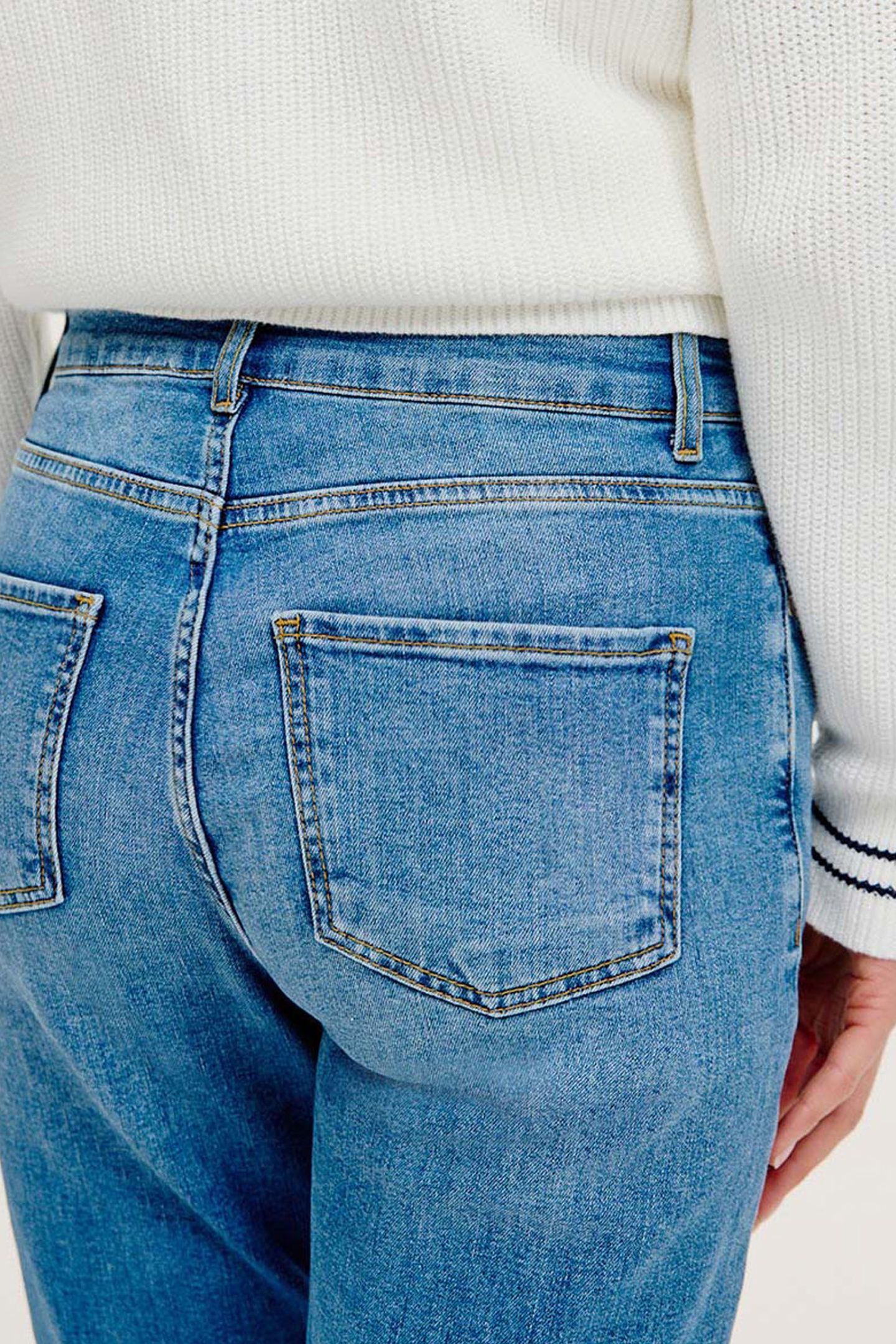 BENTHE PANT MID BLUE JEANS 4