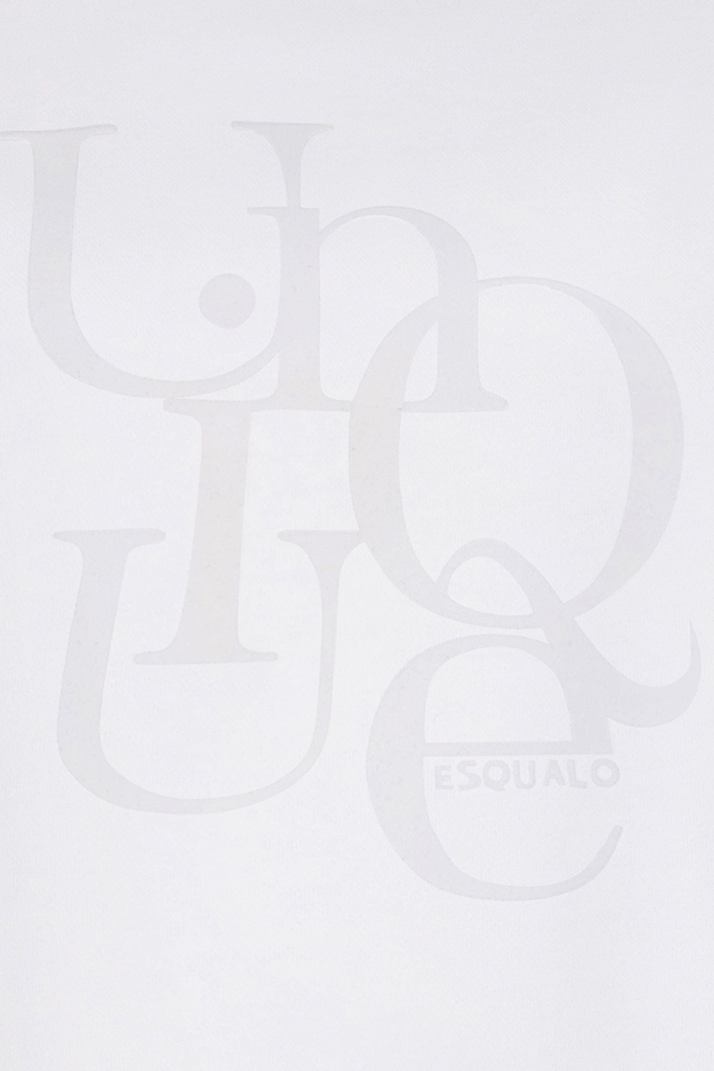 SWEATER FLOCK PRINT “UNIQUE OFF WHITE 7