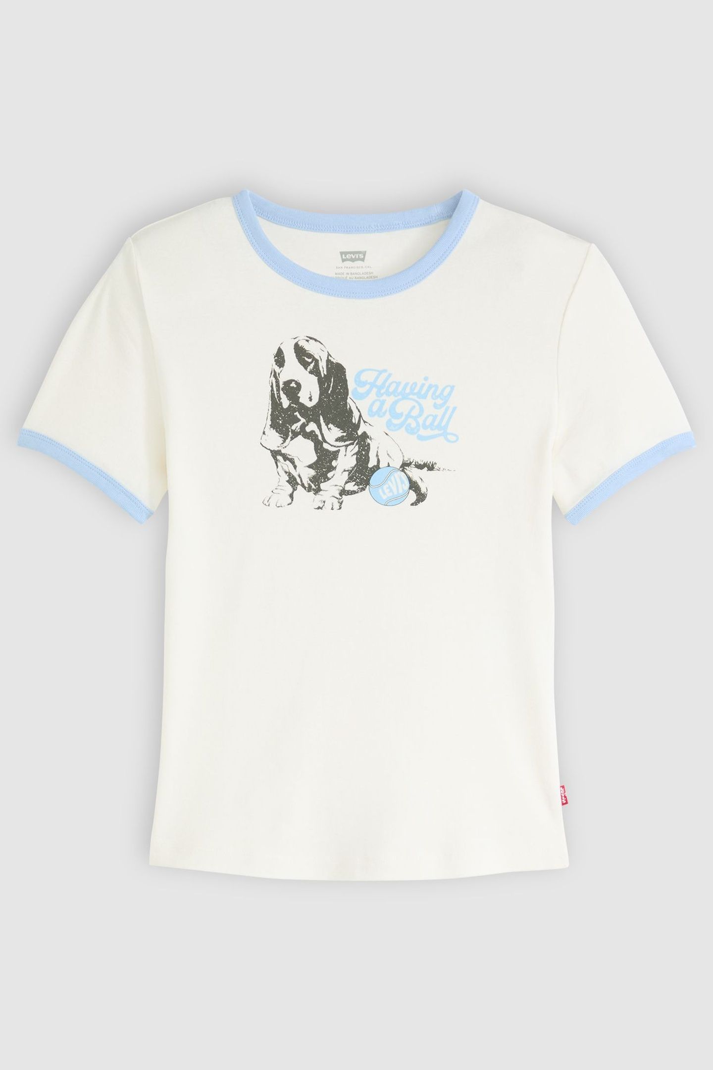 GRAPHIC RINGER RICKIE HAVING A BALL DOG 3