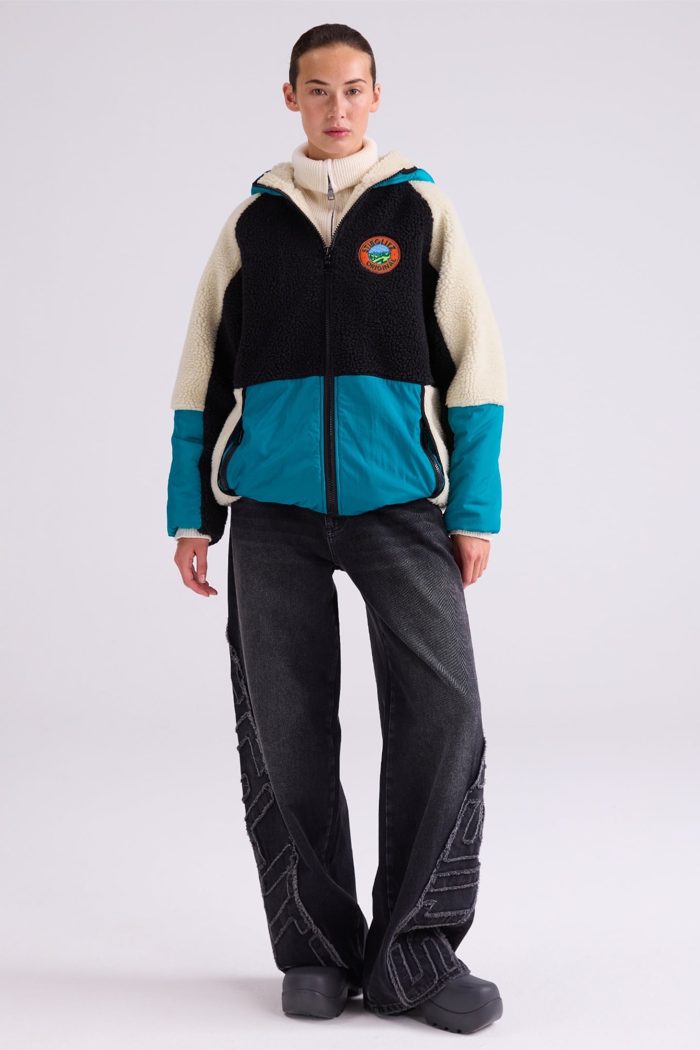 JULIO TEDDY JACKET GREEN 3
