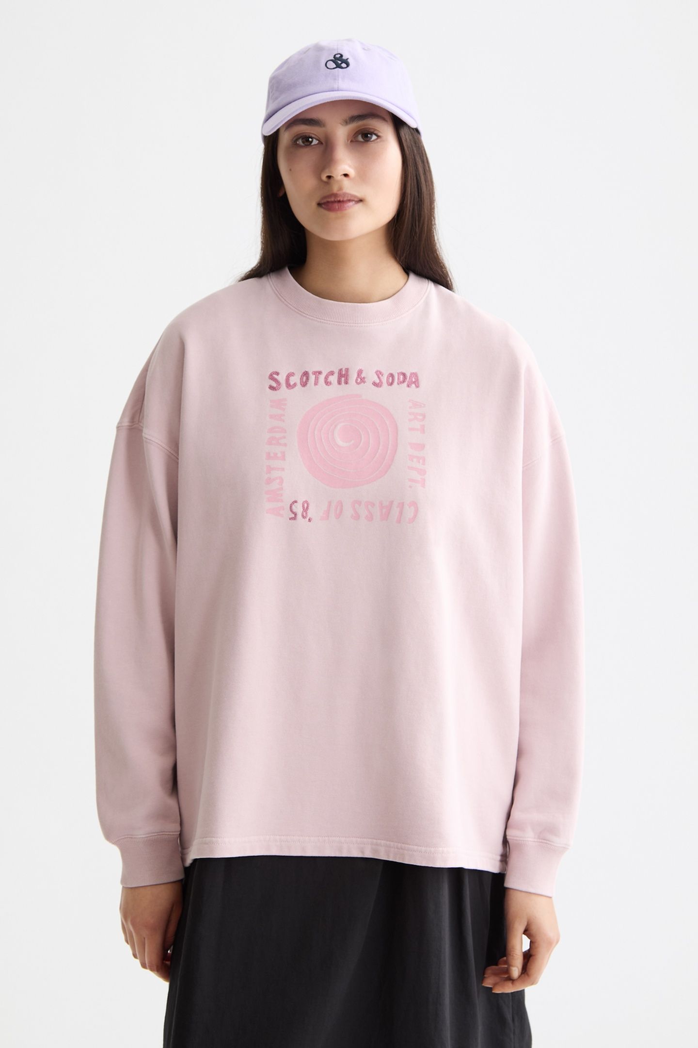 WASHED SEASONAL OVERSIZED FIT SWEATSHIRT BURNISHED LILAC 2