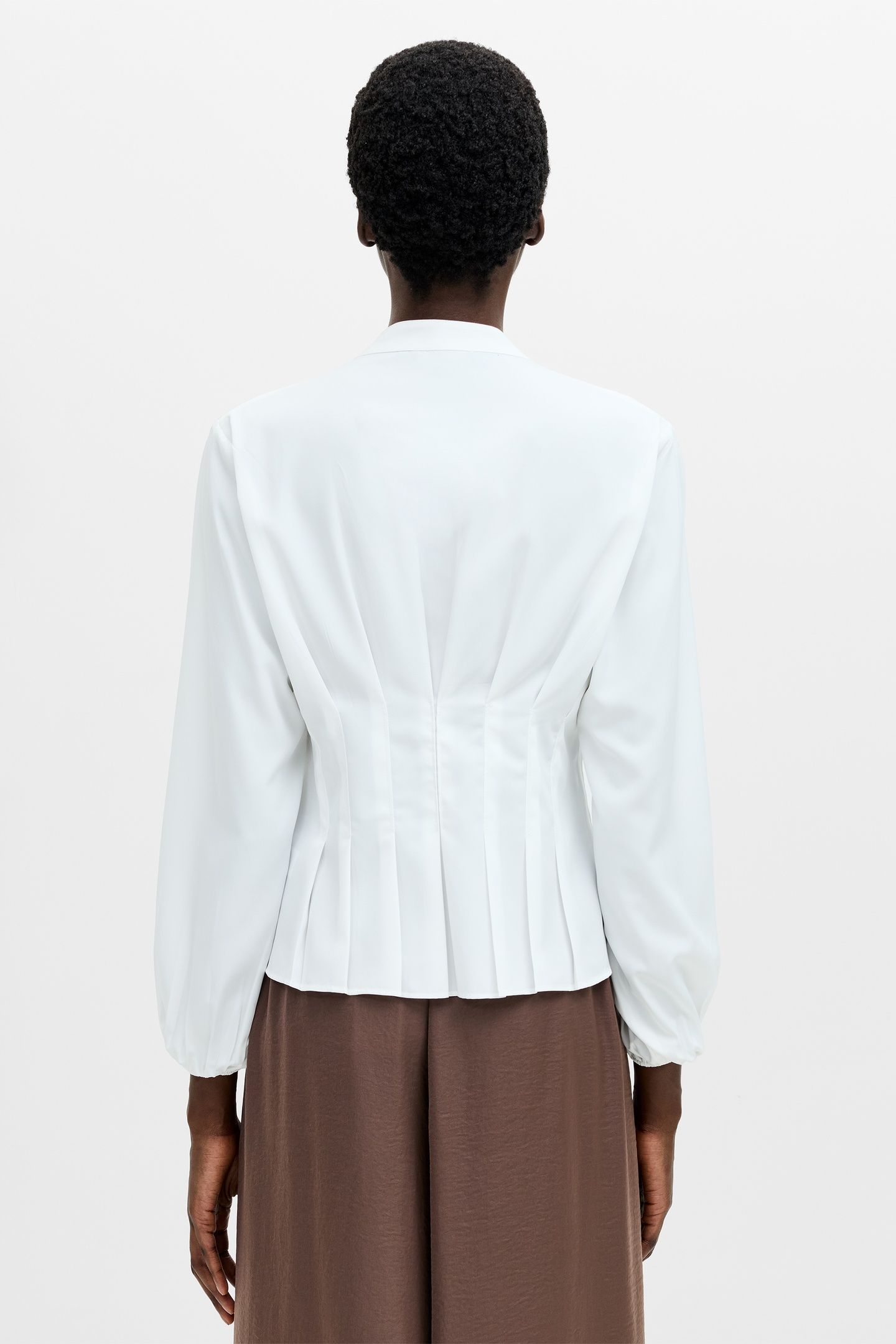 CREPE PLEAT TOP SUMMER WHITE 2