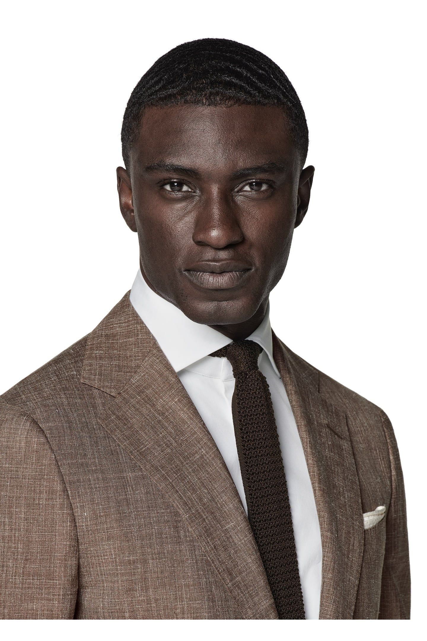 HAVANA-MID BROWN-WOOL SILK LINEN NESTED SUITS MID BROWN 3