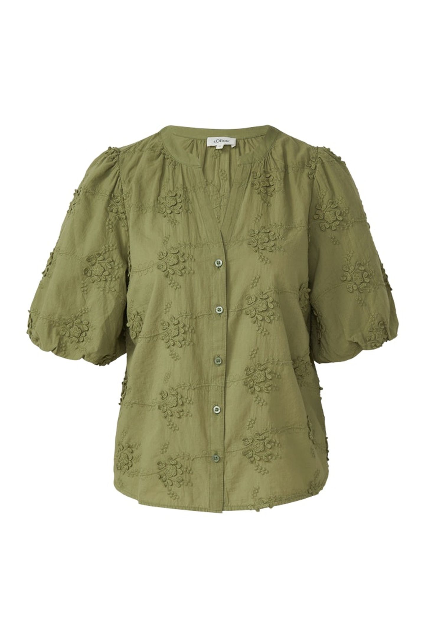 S.OLIVER BLOUSES DARK GREEN 4