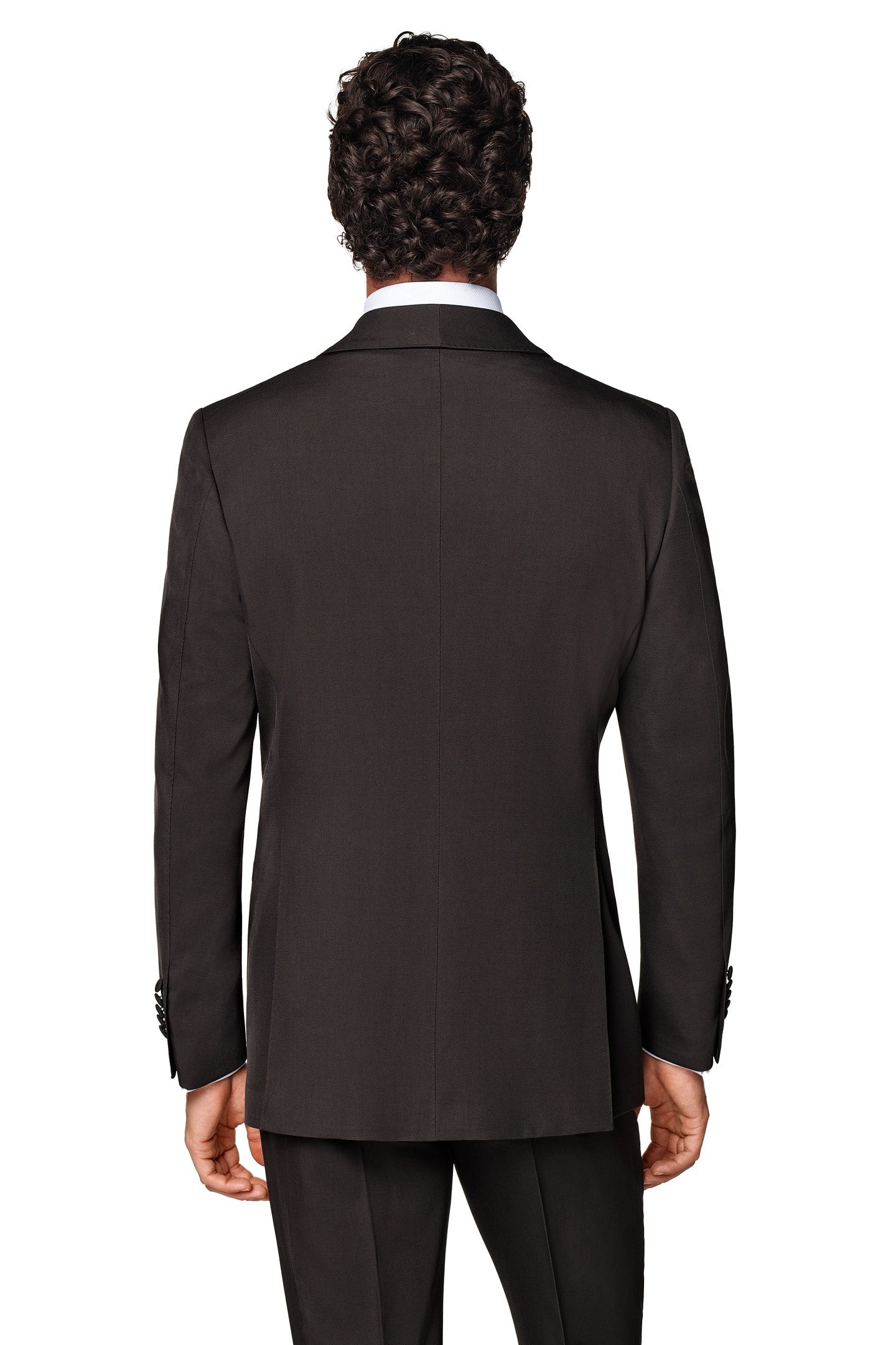MILANO DARK BROWN PURE WOOL S120 NESTED TUXEDOS DARK BROWN 7