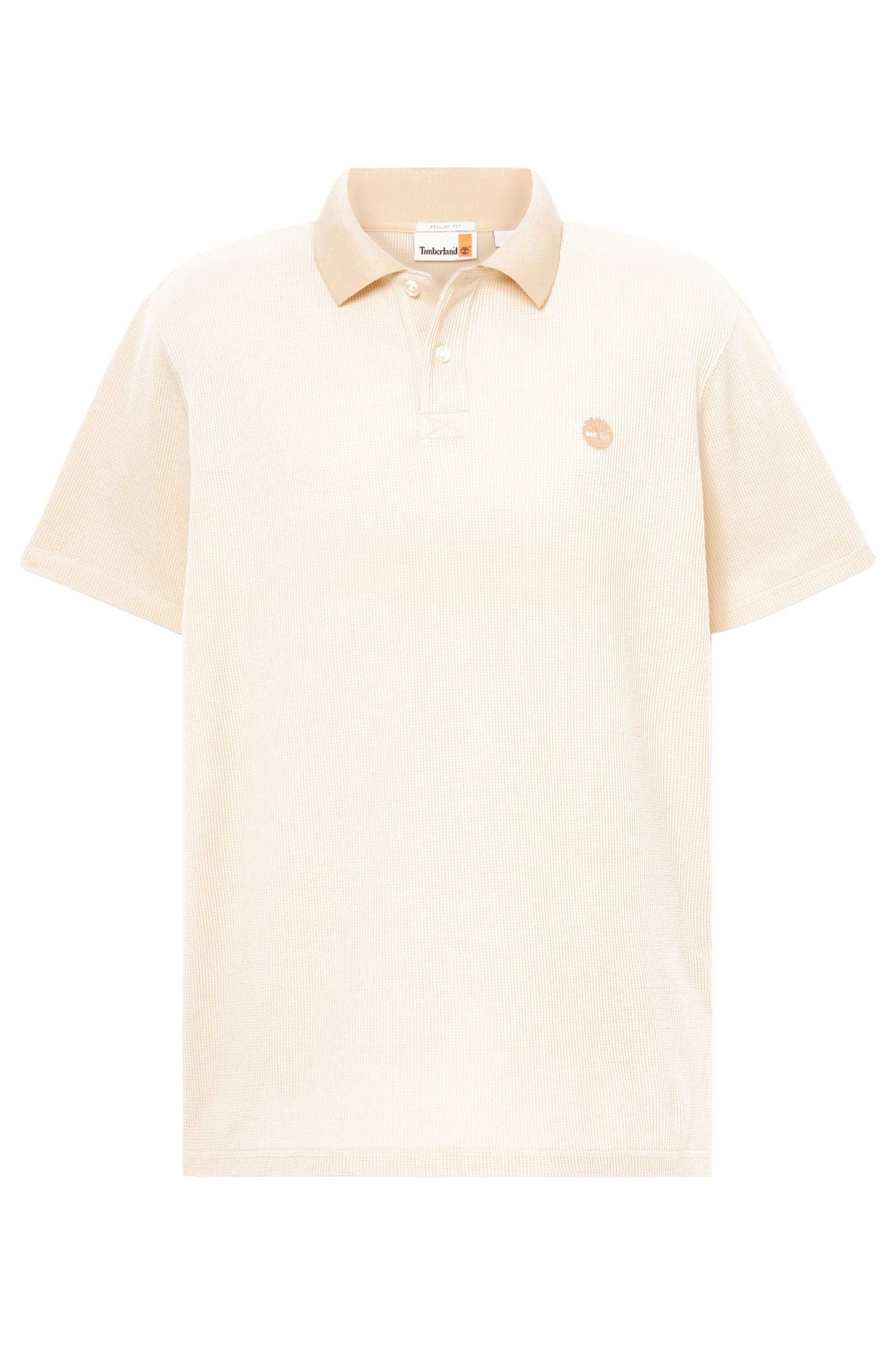 WAFFLE SHORT SLEEVE POLO NATURAL 4