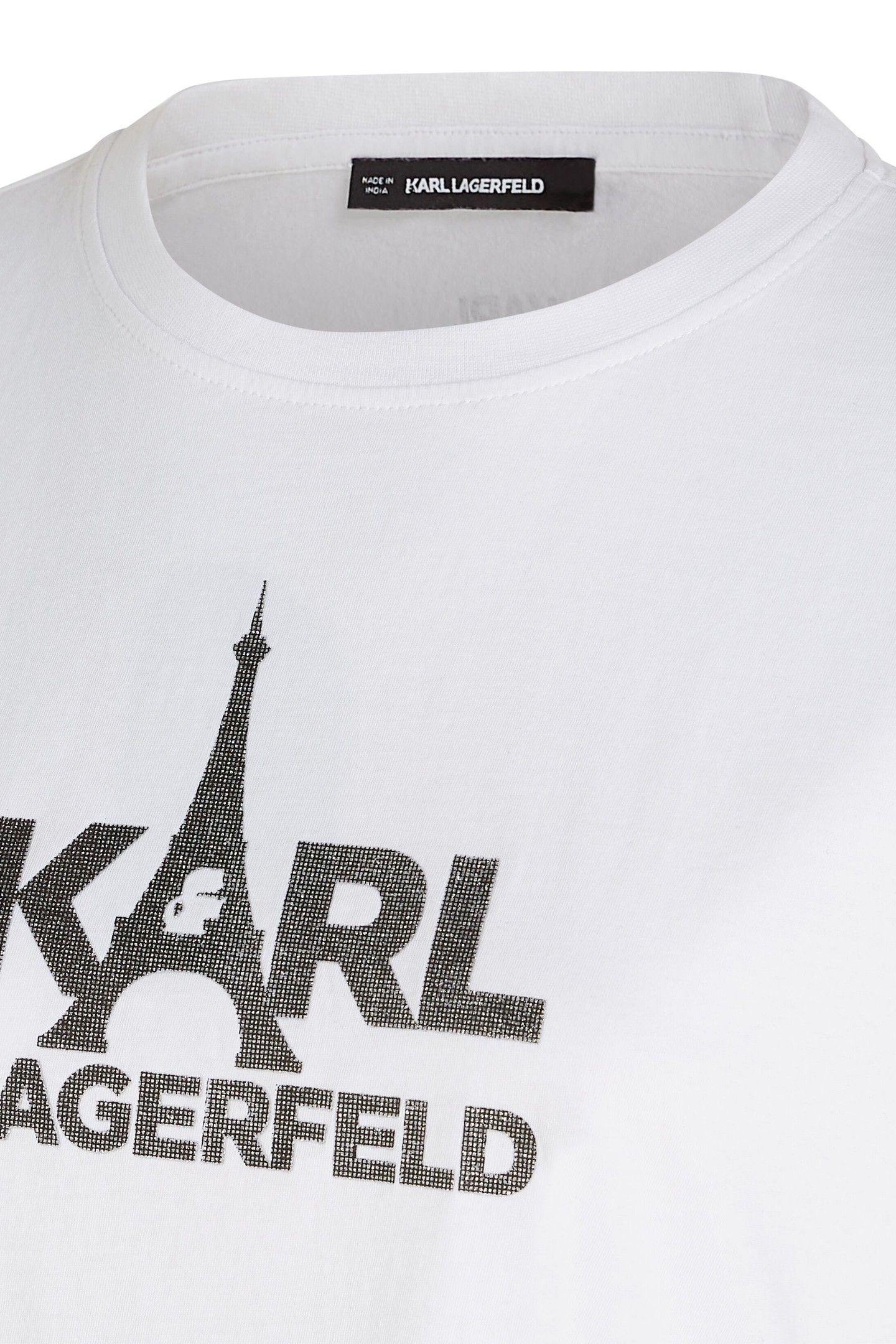 STACK PARIS FOIL PRINT T-SHIRT WHITE 3