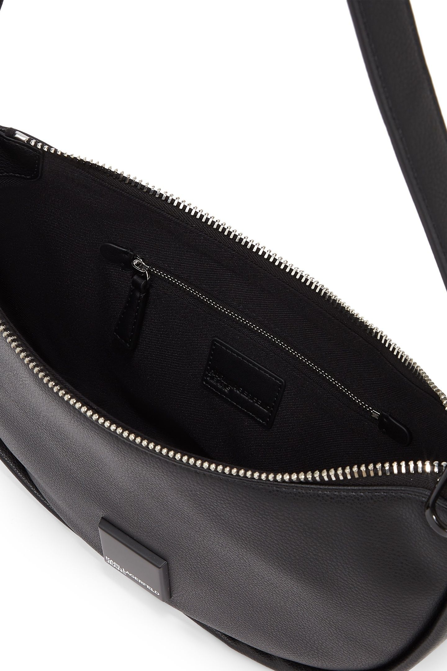 KLJ BOX LOGO SOFT HALFMOON BAG BLACK 4