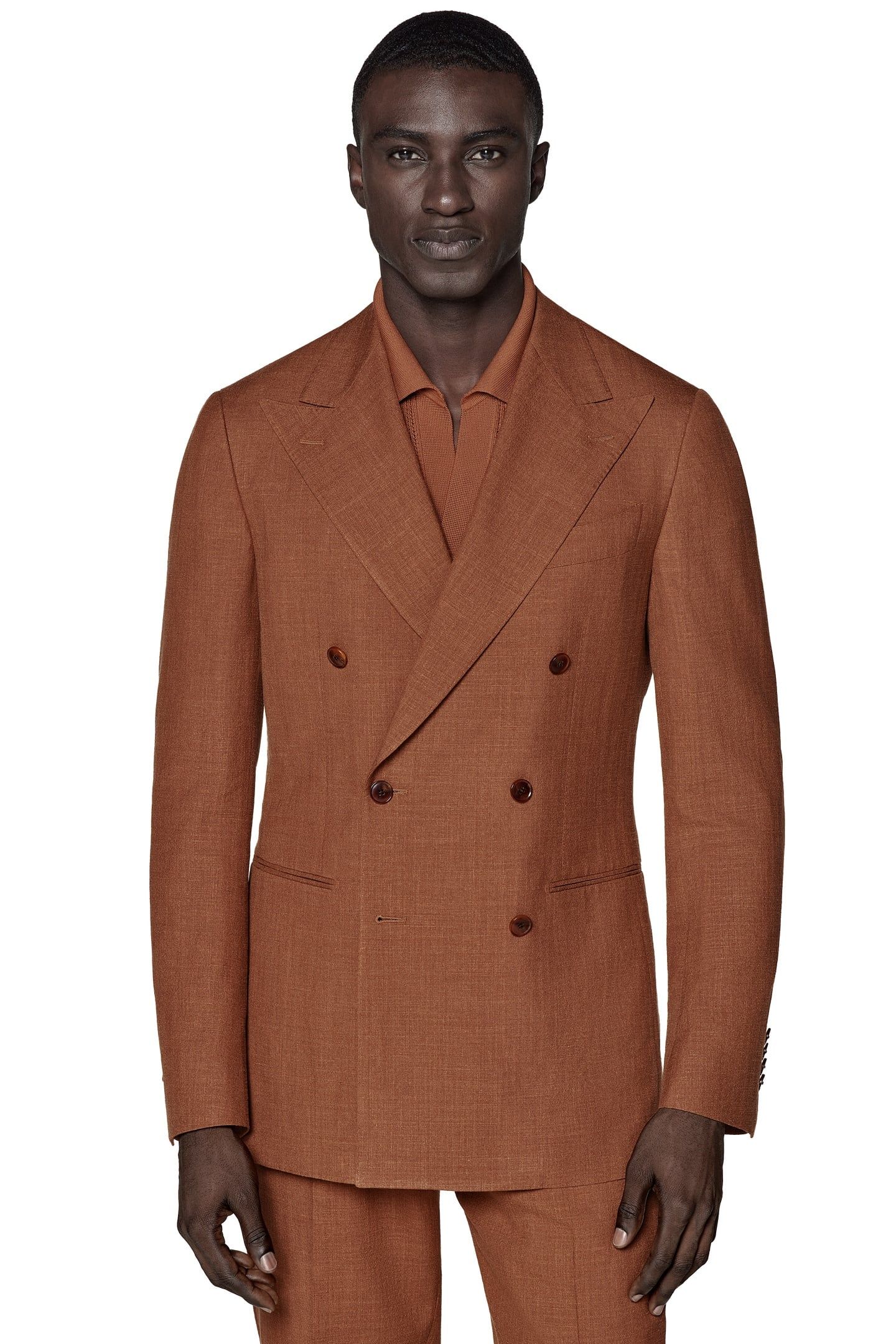 HAVANA-DARK ORANGE-WOOL SILK LINEN NESTED SUITS DARK ORANGE 3