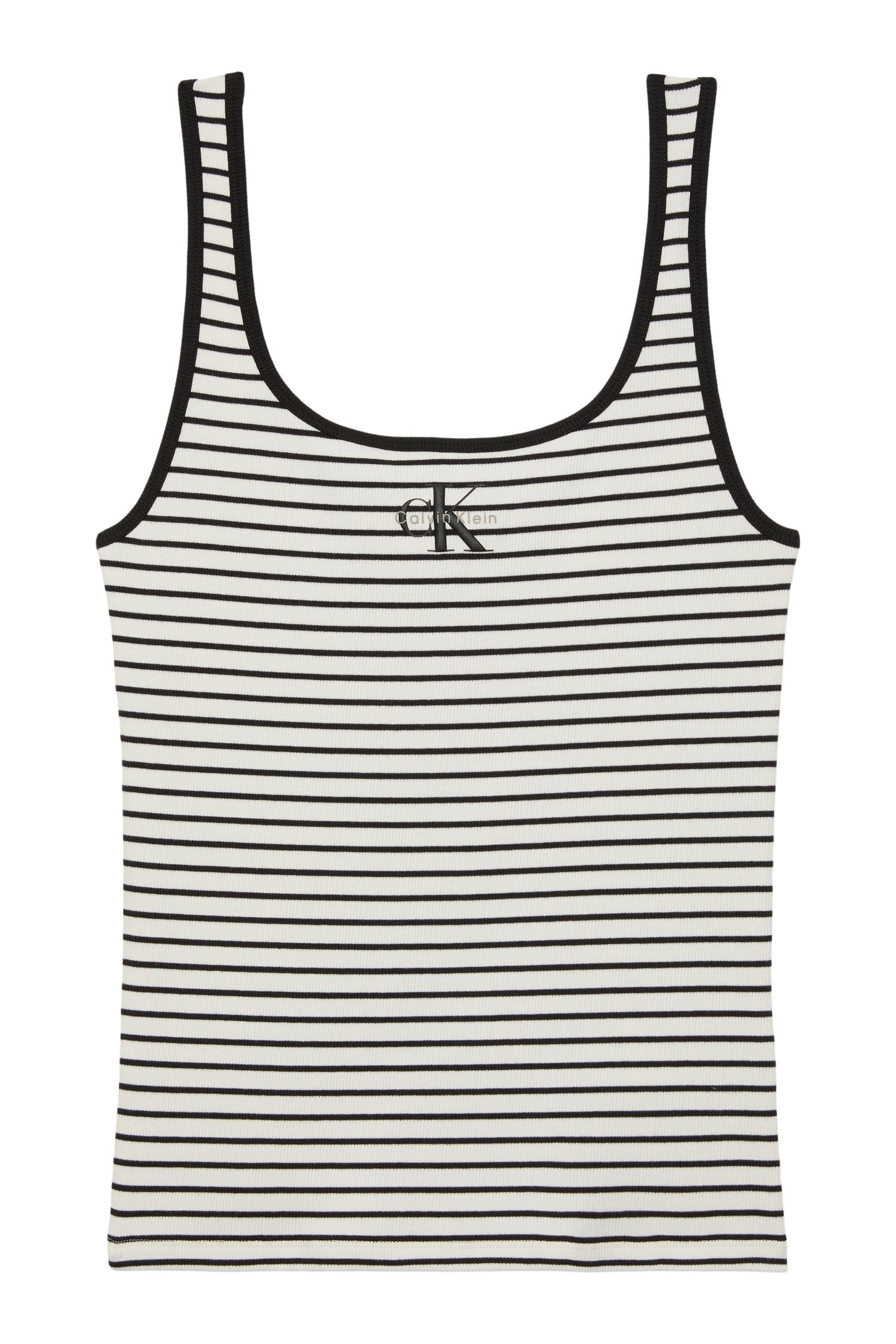 STRIPED MONOLOGO TANK TOP BLACK STRIPE 5