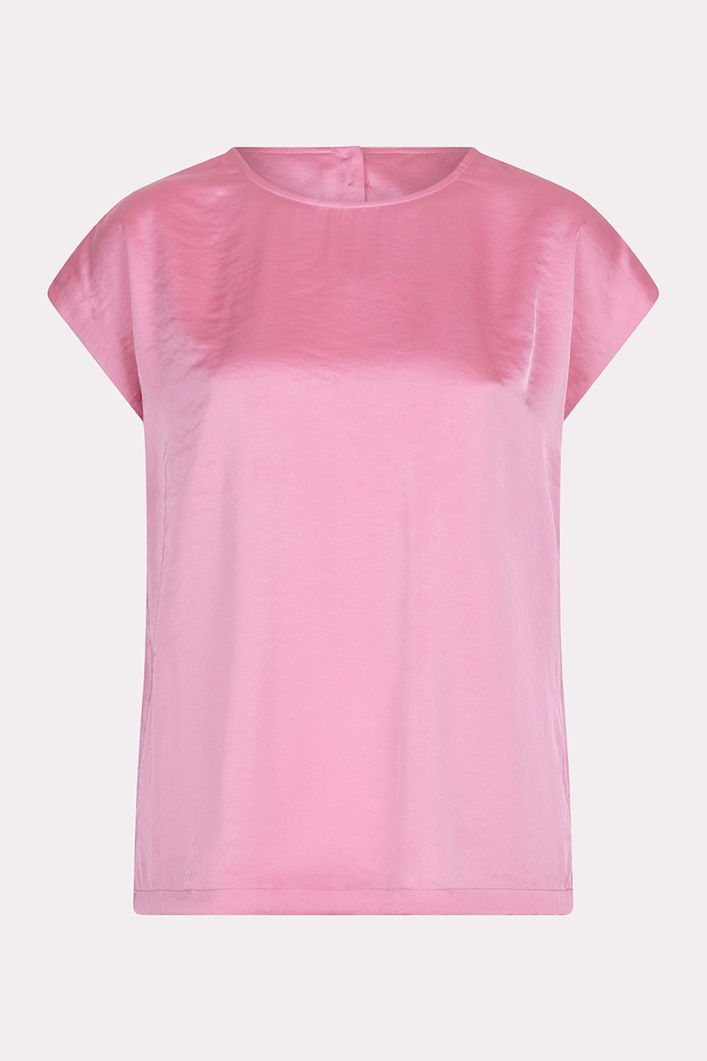 BLOUSE R-NECK SATIN LOOK ROSE 5