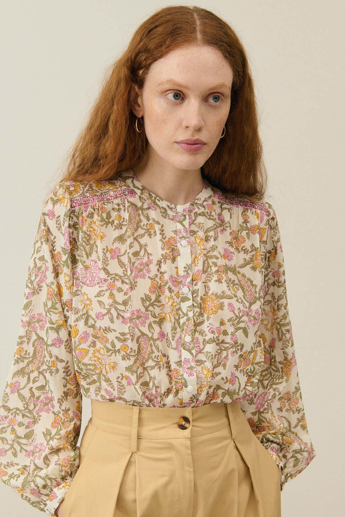 SHIRT JEANNE CREAM MIMOSA SPRING 1