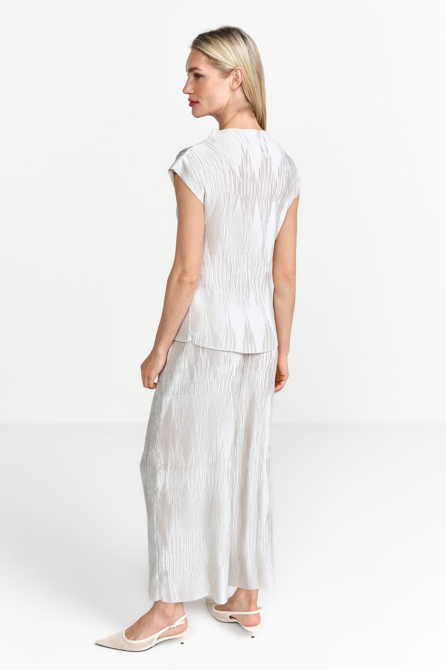 BLOUSE DOUBLED BACK YOKE PEARL WHITE 3